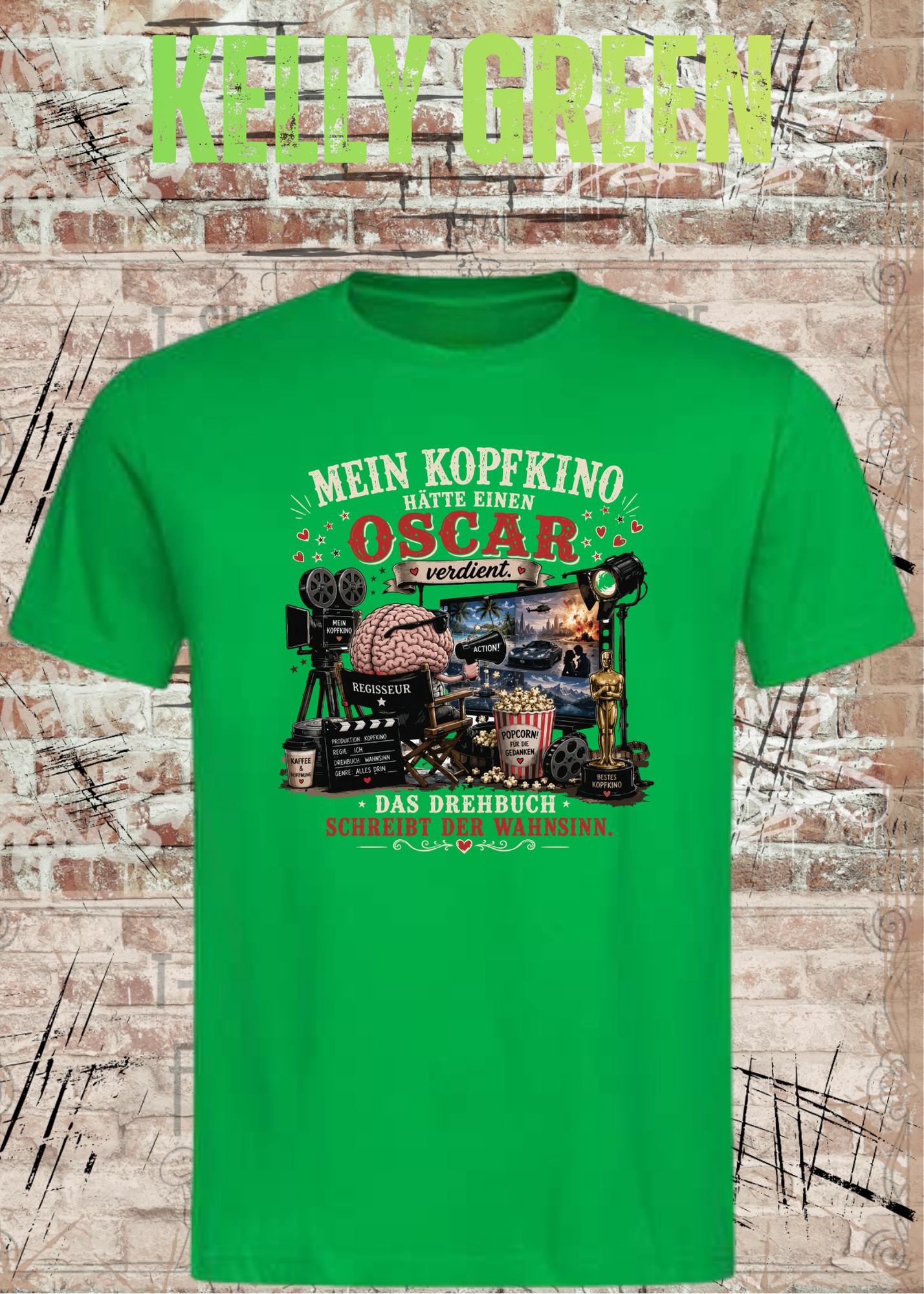 Mein Kopfkino hätte einen Oscar verdient – Lustiges Unisex T-Shirt
