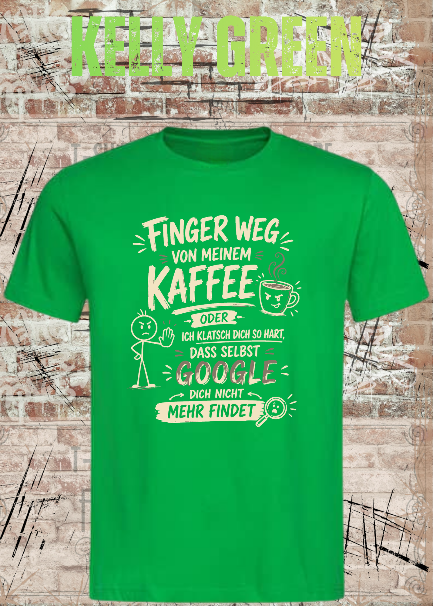 Finger weg von meinem Kaffee – Lustiges Unisex T-Shirt