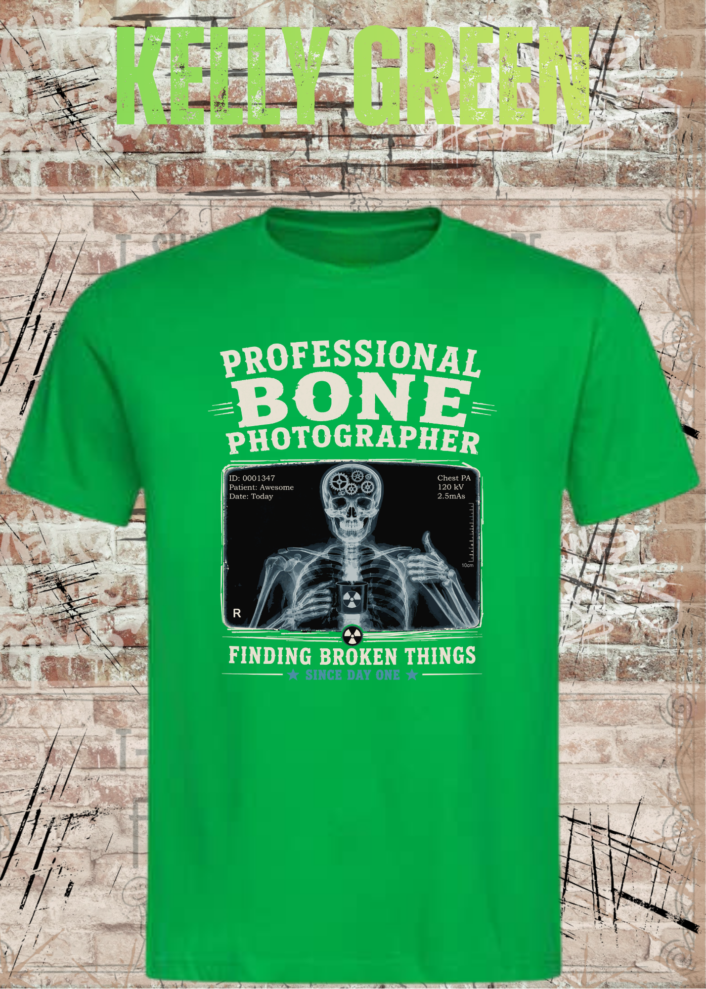 Professional Bone Photographer T-Shirt – Lustiges Radiologie Shirt für Röntgen & Krankenhaus