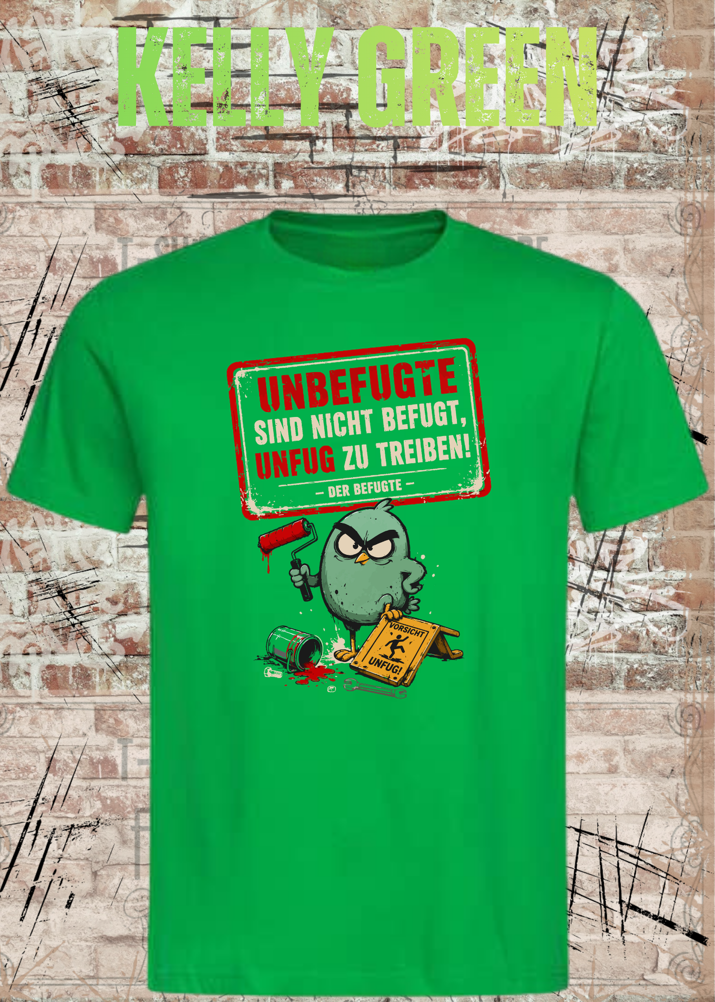 Unbefugte T-Shirt „Unfug zu treiben“ – Lustiges Shirt