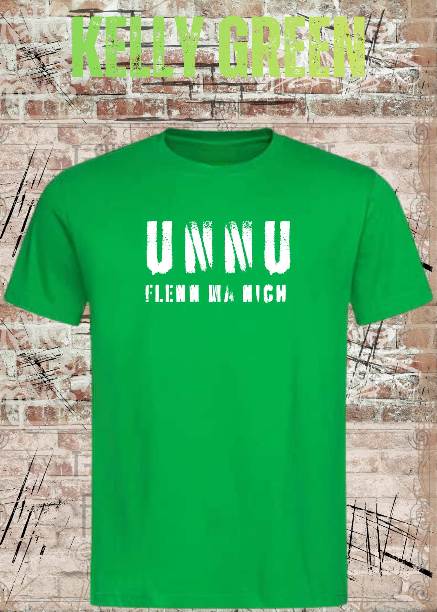Unnu flenn ma nich! – Sächsisches Unisex T-Shirt mit lustigem Dialekt Spruch
