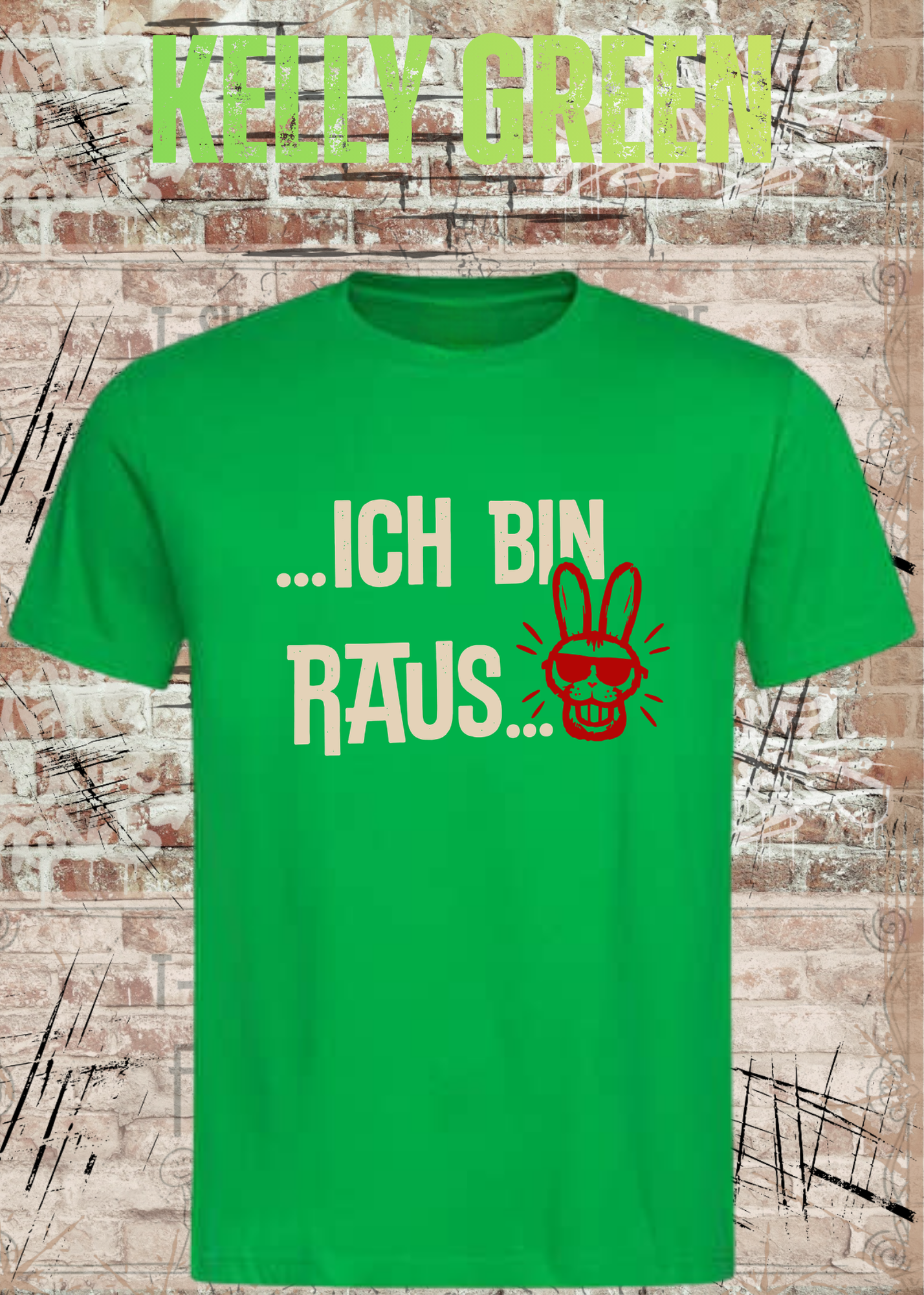 Ich bin raus – Lustiges Unisex T-Shirt mit frechem Hasen