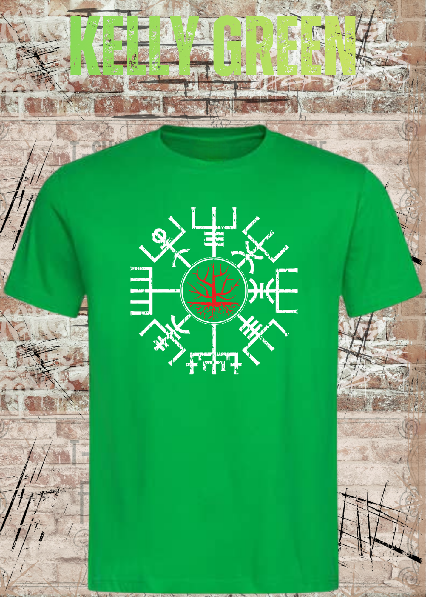 Vegvisir Baum des Lebens Wikinger T-Shirt | Nordische Runen | Unisex Shirt