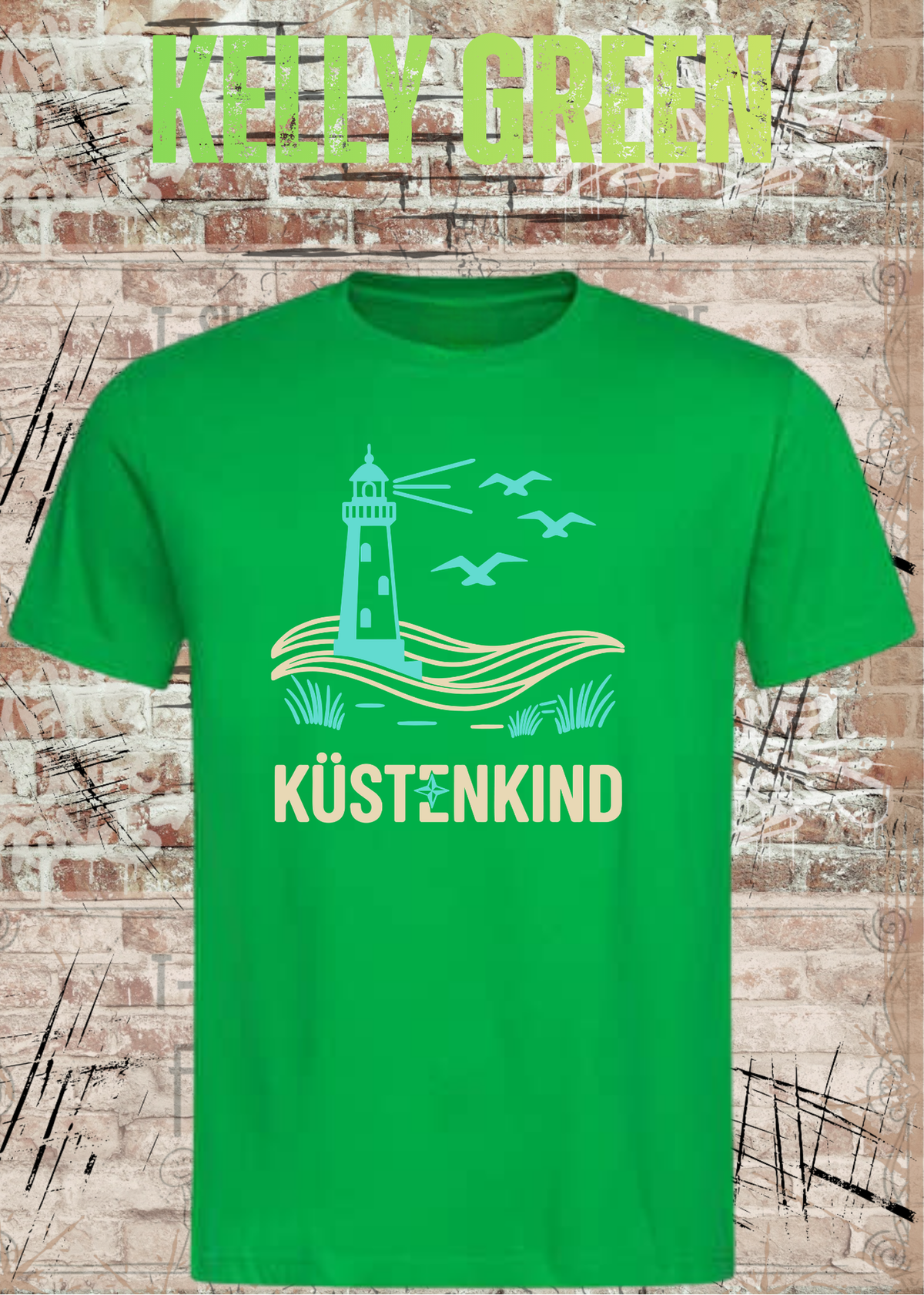 Küstenkind – Maritimes Unisex T-Shirt mit Leuchtturm