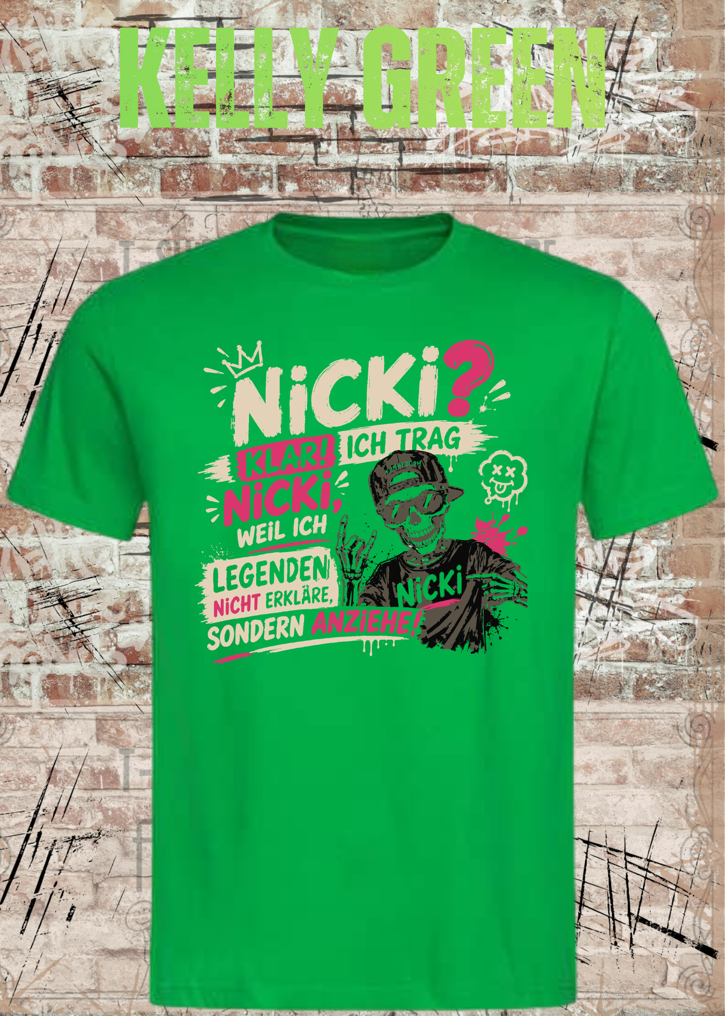 Nicki T-Shirt „Ich trag Nicki“ | Lustiges Legenden Shirt Unisex
