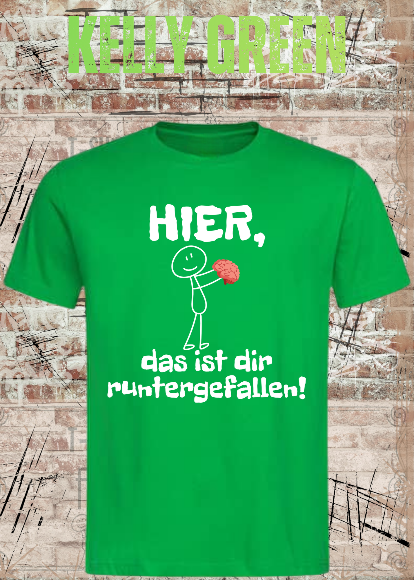 Hier, das ist dir runtergefallen! – Lustiges Unisex T-Shirt