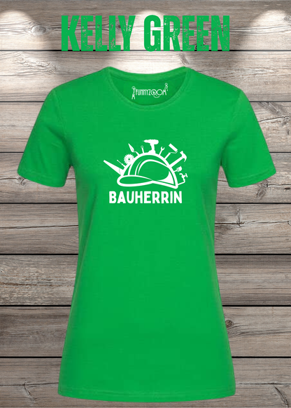 Bauherrin Damen T-Shirt in Kelly Green.