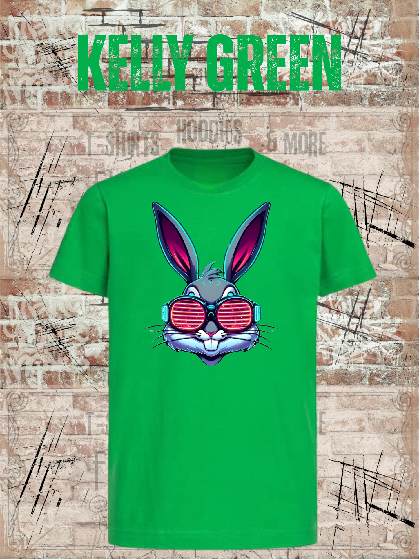 Cooles Bunny Kinder T-Shirt Witziges Kids T-Shirt Geschenkidee