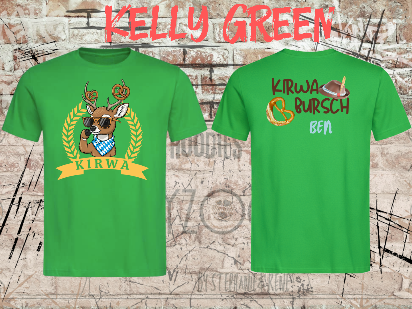 Jungen T-Shirt Kirwa Bursch Bayerisches Volksfest Shirt – Personalisierbar mit Vornamen