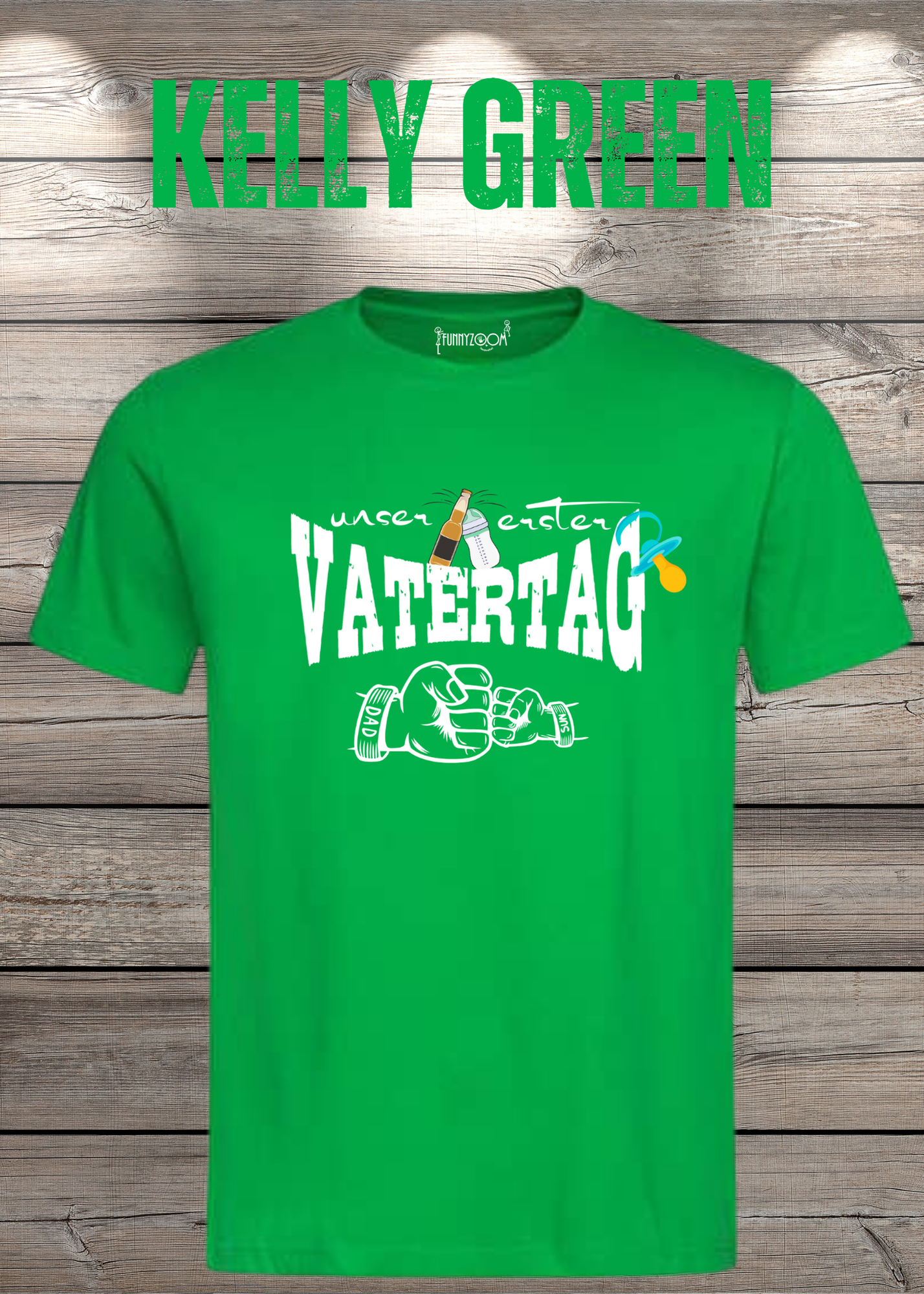 Herren T-Shirt für Papas mit Jungs Unser erster Vatertag Partnerschirt Vater Sohn T-Shirt Geschenkidee Witziges Papa T-Shirt