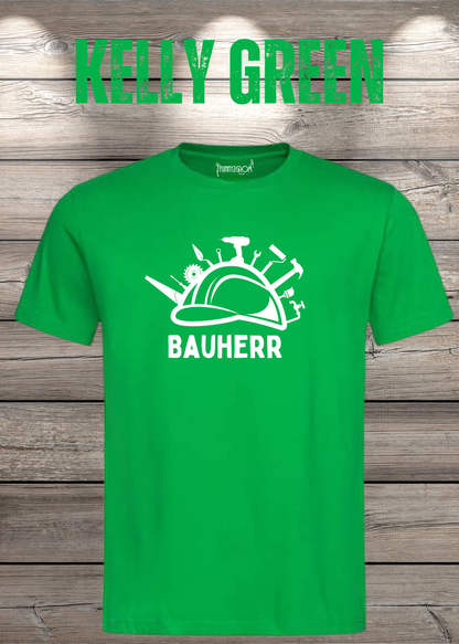 Bauherr T-Shirt Herren in Kelly Green.
