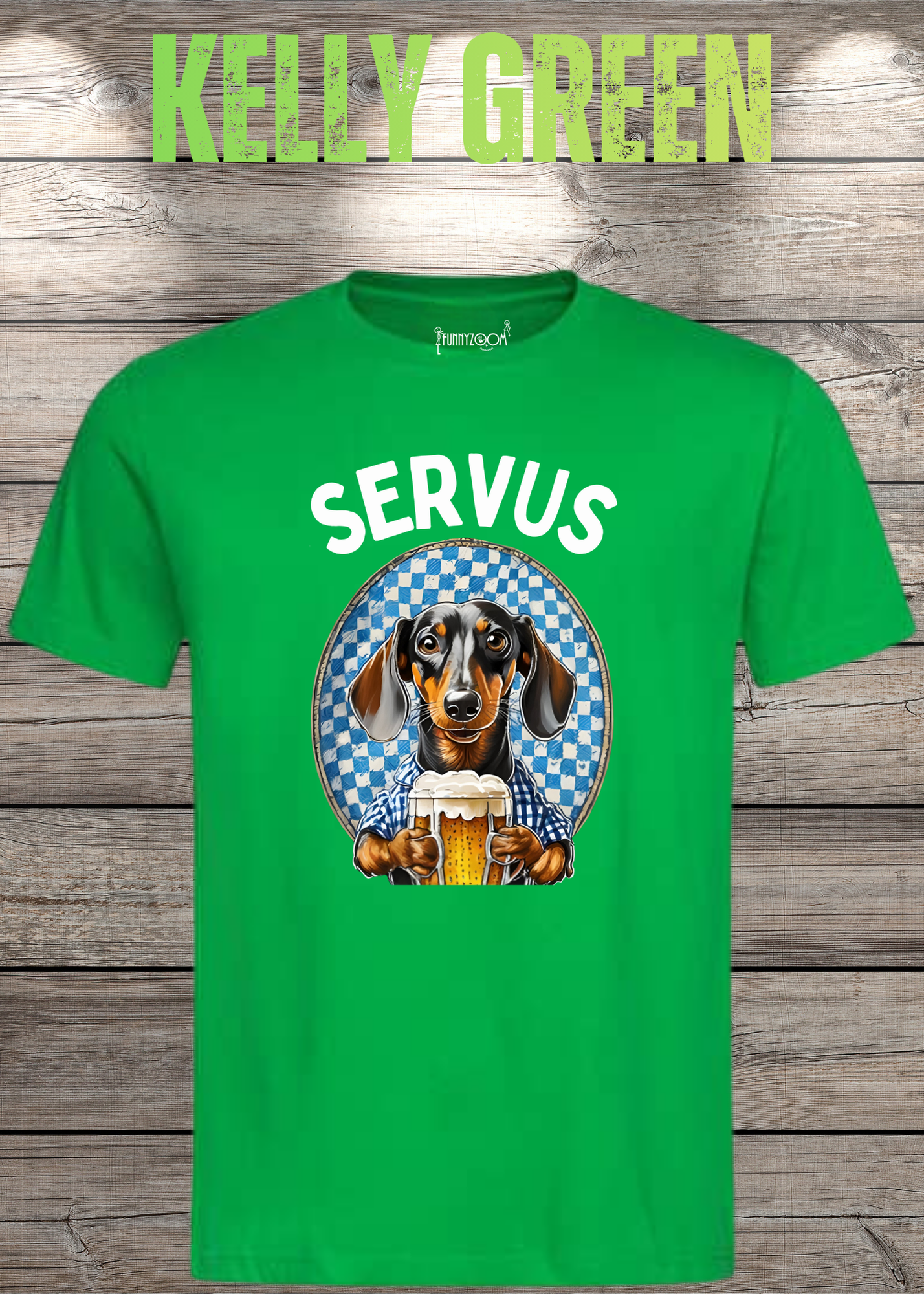 Servus Dackel Bayern Bier T-Shirt - Witzige Geschenkidee Unisex