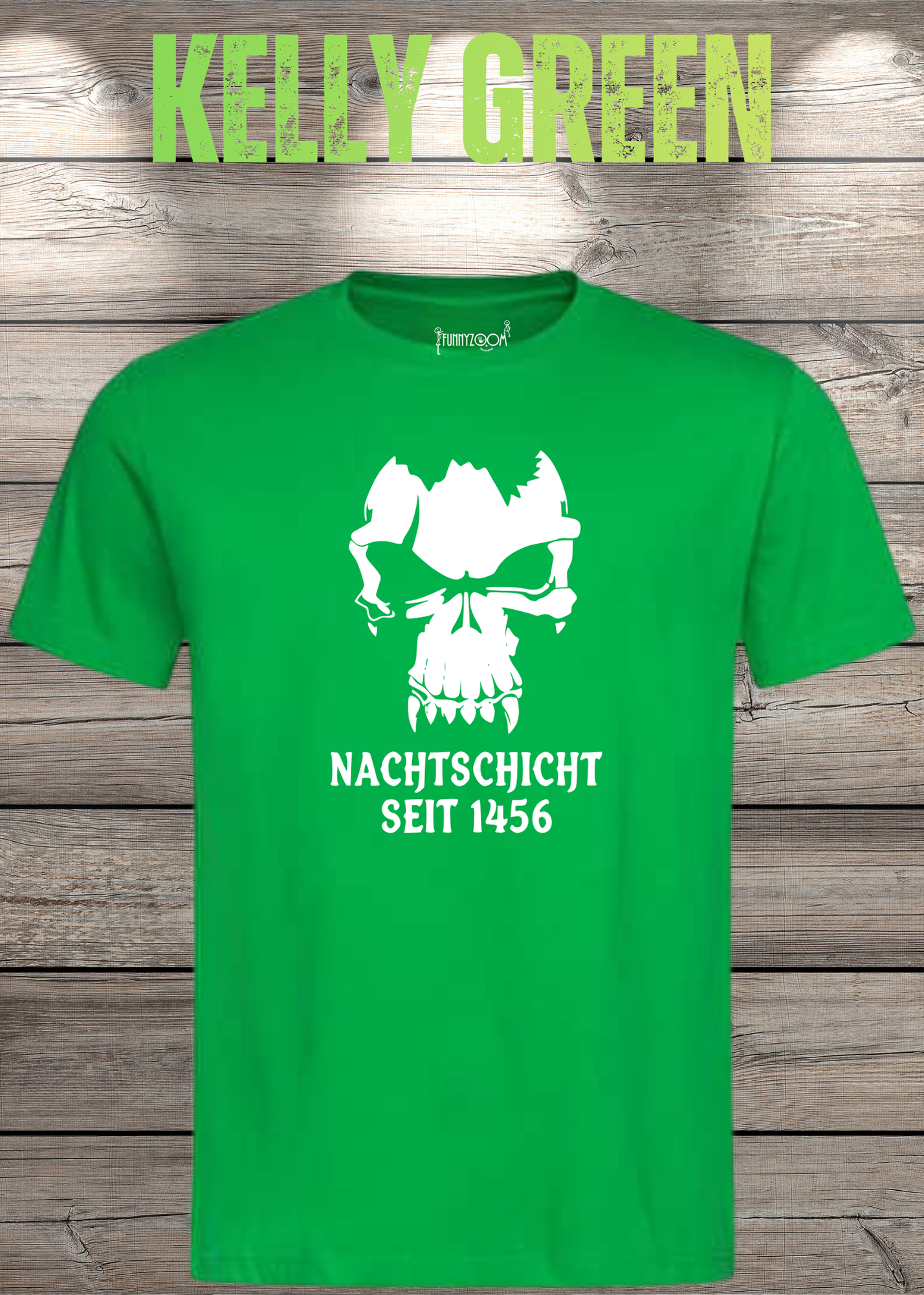 Gothic T-Shirt Skull Totenkopf Vampir Nachtschicht seit 1456 – Unisex Geschenkidee