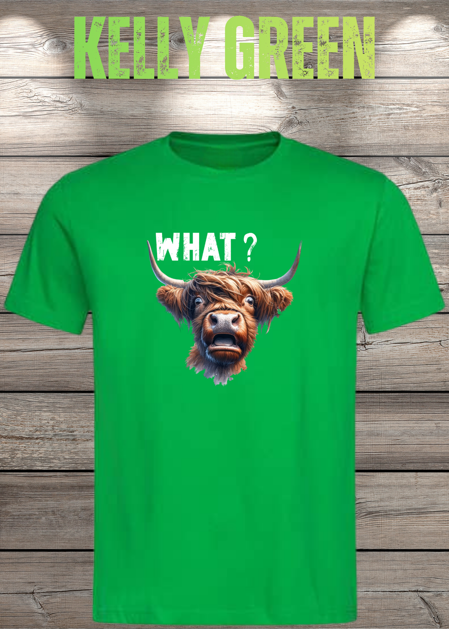 What?! Highland Kuh Unisex T-Shirt - Verwirrt aber Süß!