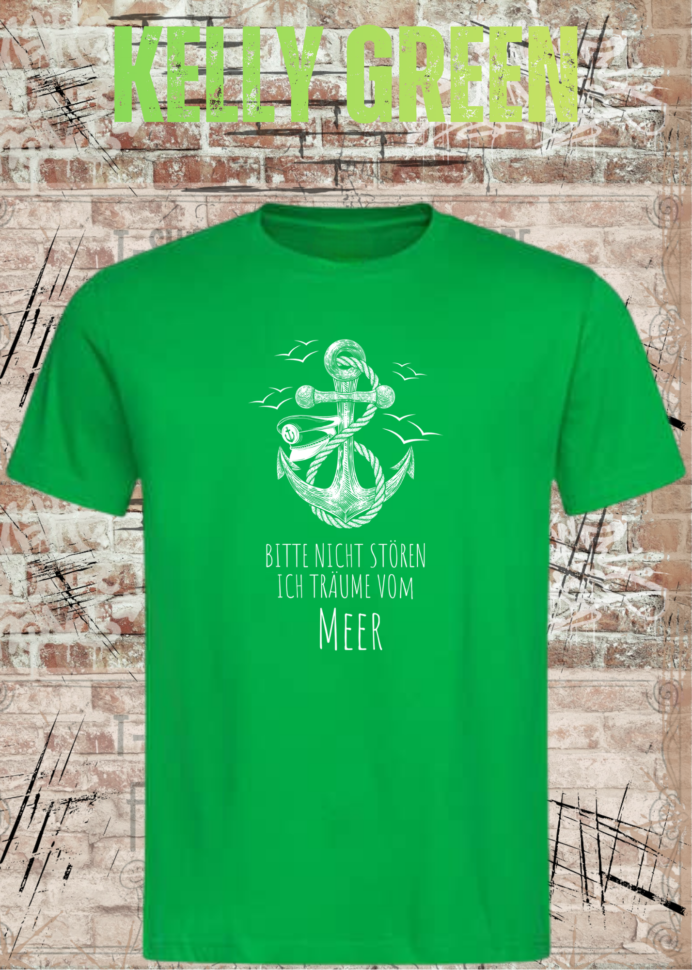 Rockiges Anker T-Shirt Herren & Damen – Bitte nicht stören ich träume vom Meer – Maritime Vintage Shirt