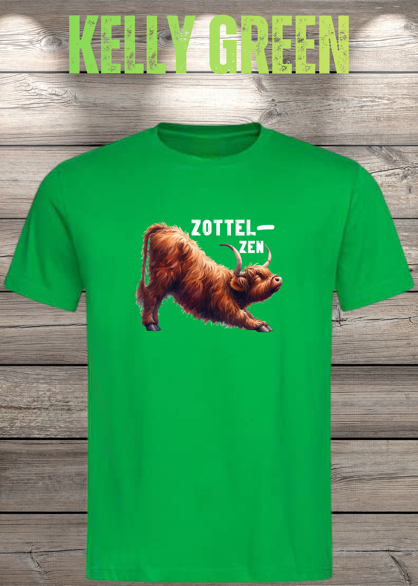 Highland Kuh Unisex T-Shirt - Zottel-Zen - Entspannte Vibes