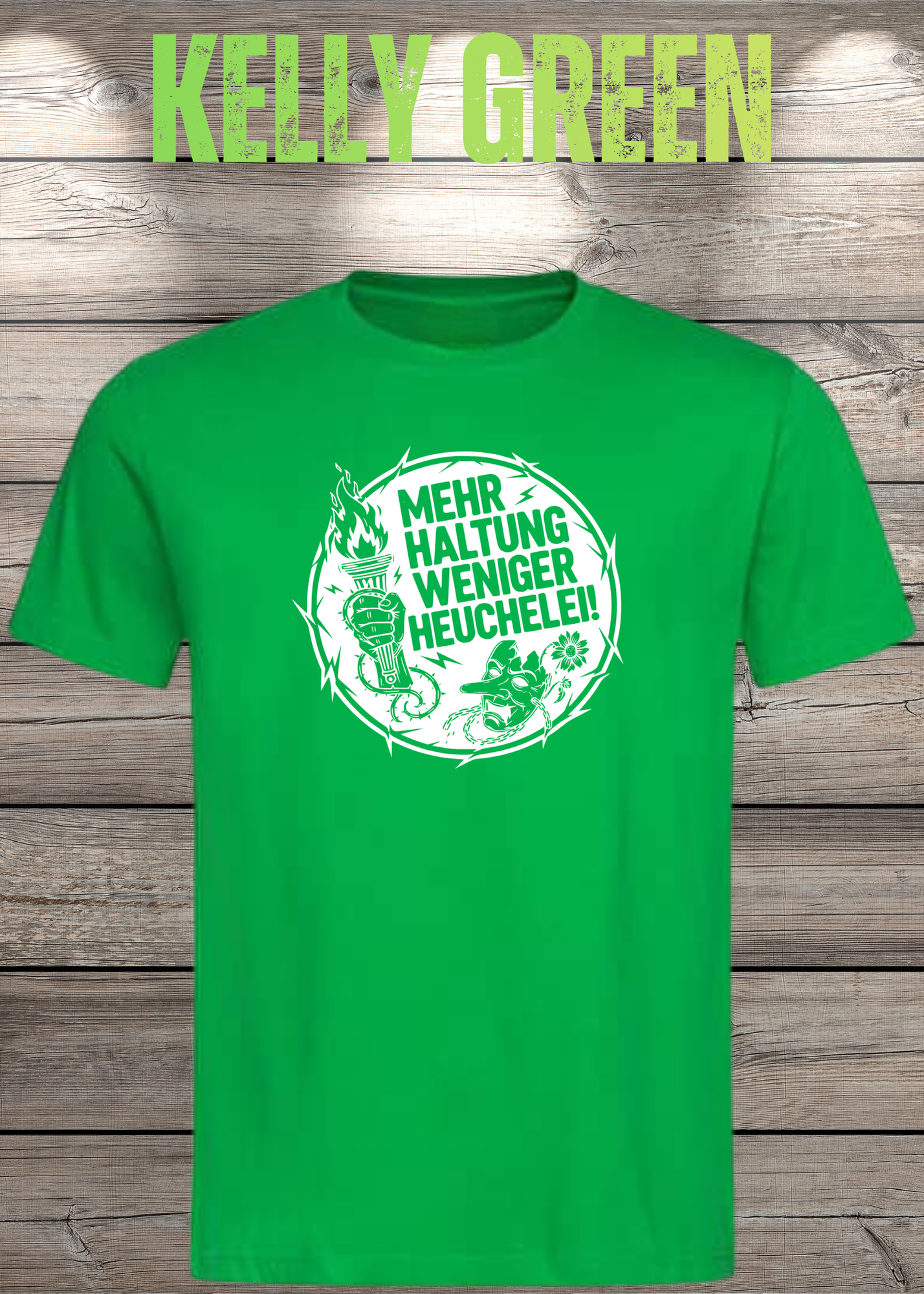 Unisex T-Shirt Mehr Haltung weniger Heuchelei