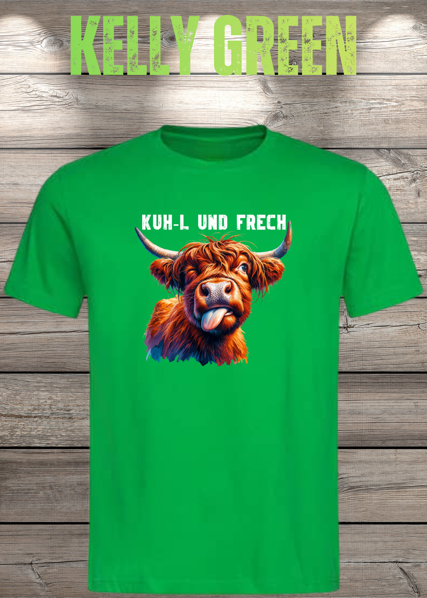 Highland Kuh Unisex T-Shirt Kuh-l und frech! Zottel-Power