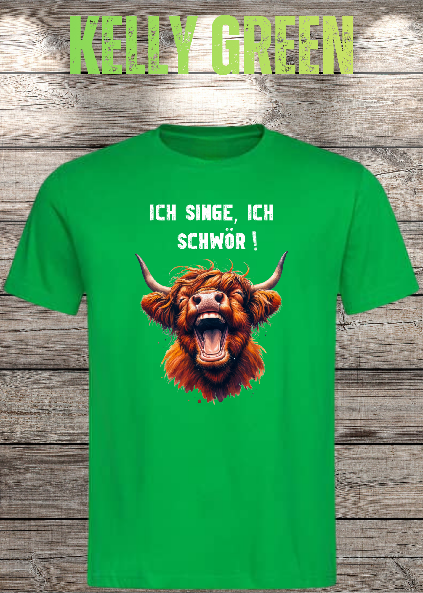 Highland Kuh Unisex T-Shirt - Ich singe, ich schwör! (Spoiler: Sie schreit!)