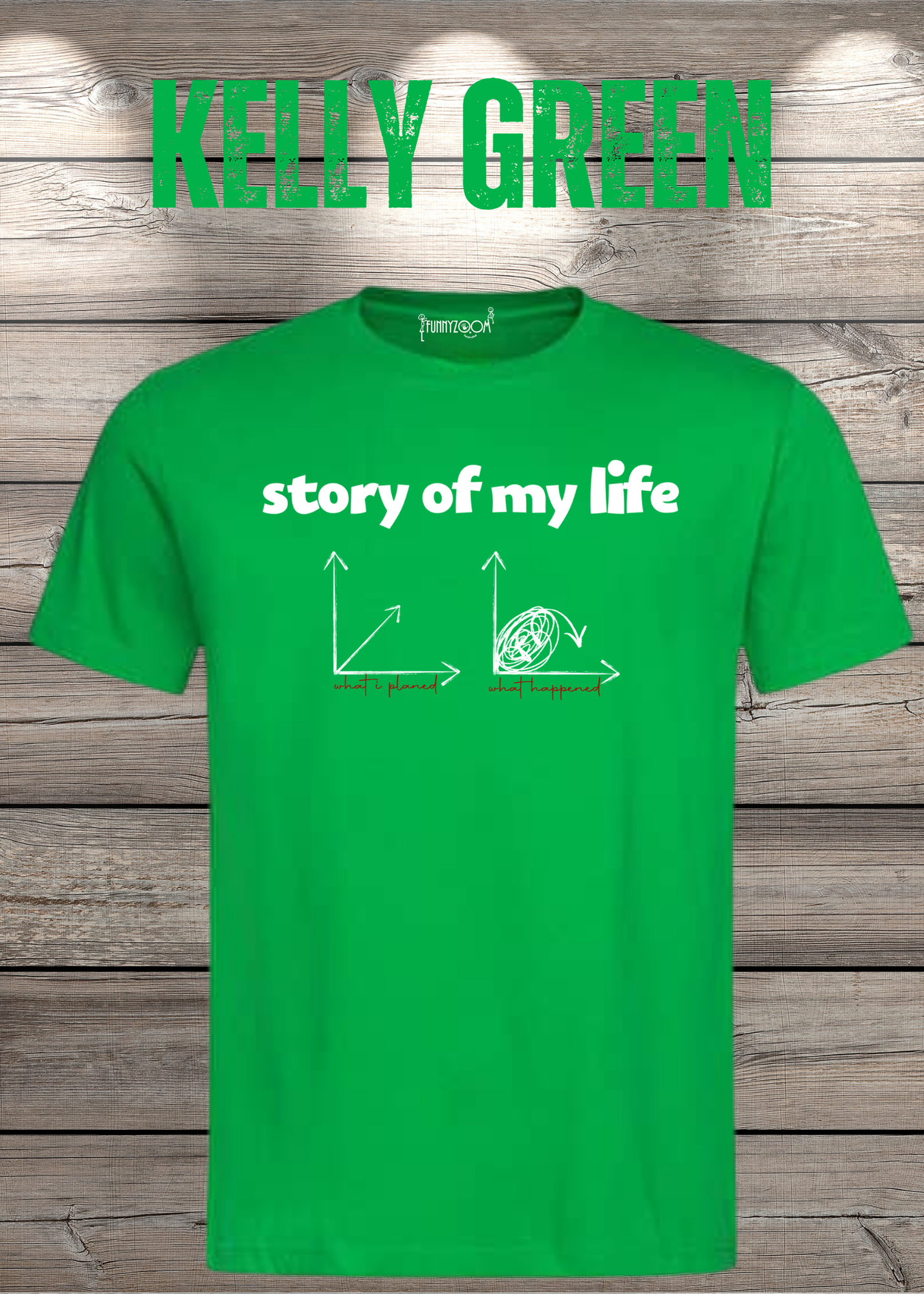 T-Shirt Story of my life Witziges T-Shirt mit Diagramm Geschenkidee Unisex