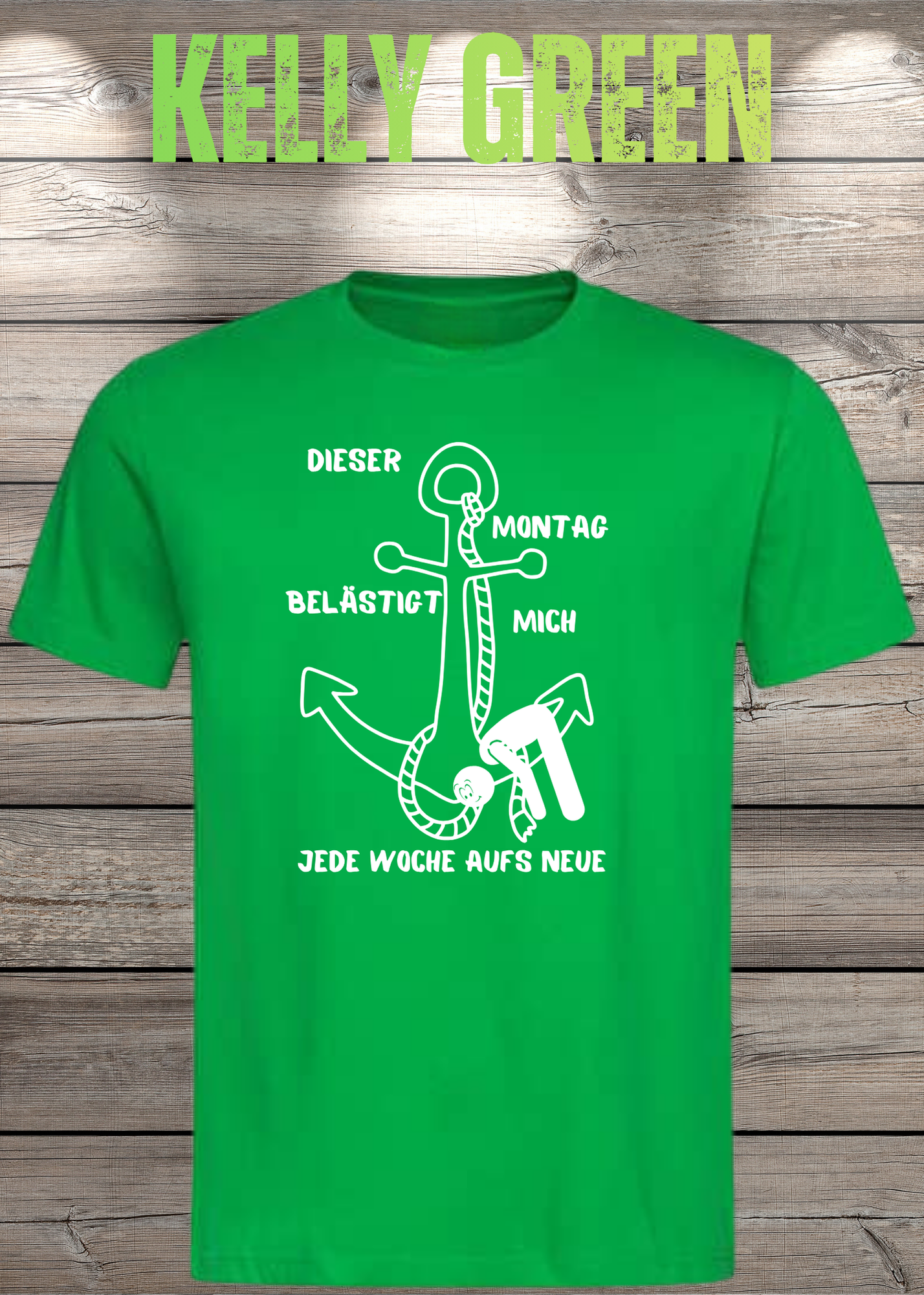 Unisex T-Shirt 'Dieser Montag belästigt mich immer wieder aufs Neue' - Witziges Anti-Montag Shirt