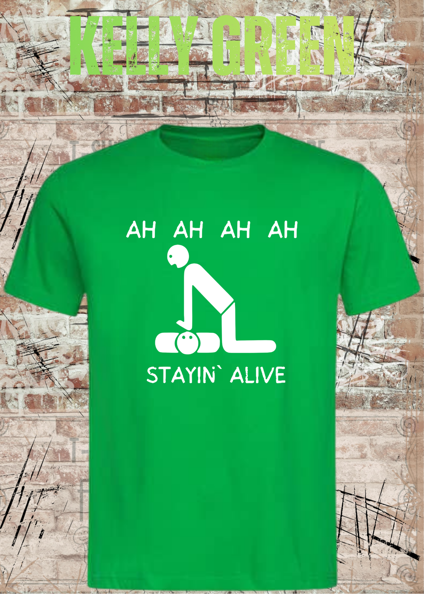 Stayin Alive T-Shirt – Lustiges Rettungsdienst & Krankenpflege Shirt Geschenk