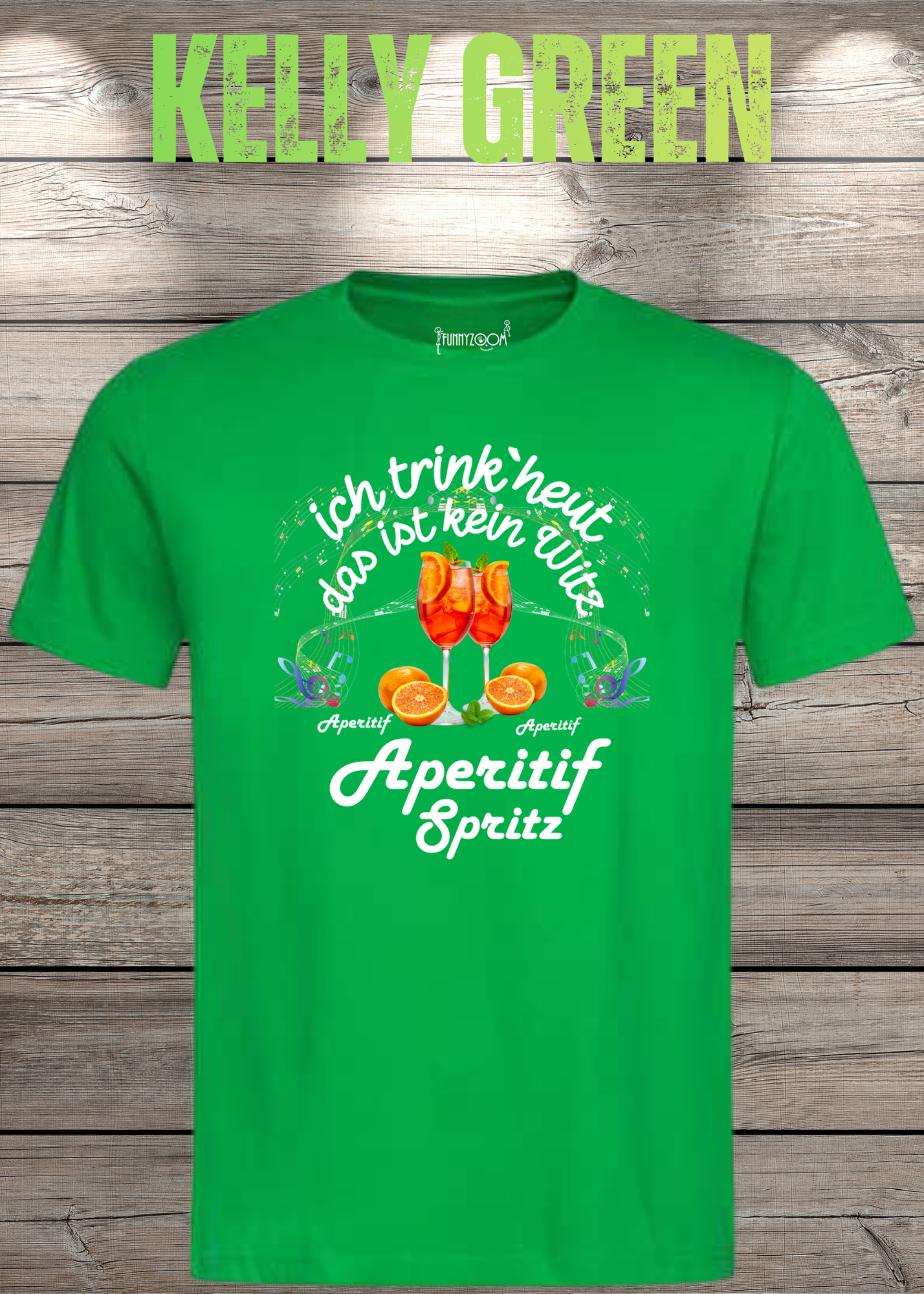 T-Shirt 'Heute trinke ich und das ist kein Witz Aperitif Spritz' - Lustiges Geschenk Unisex