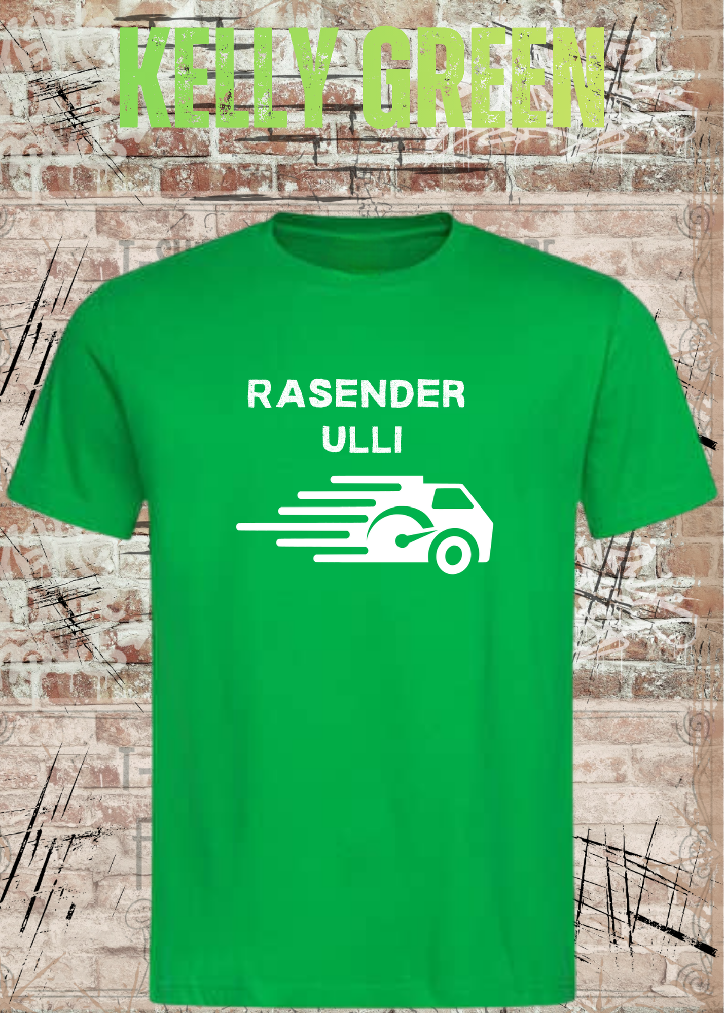 Paketfahrer T-Shirt mit Wunschname – Rasender Wunschname | Lustiges Geschenk für Zusteller