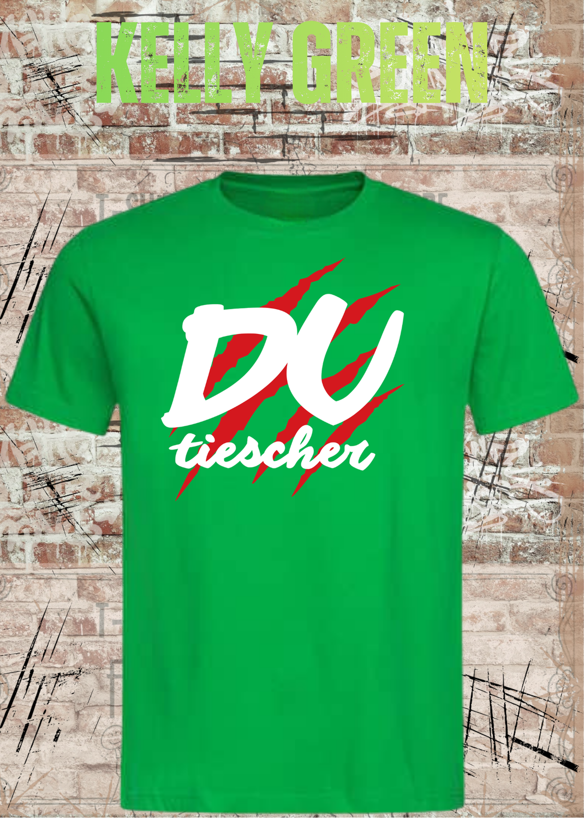 Du Tiescher – Freches Dialekt T-Shirt | Rockiges Statement Shirt | FunnyZoom