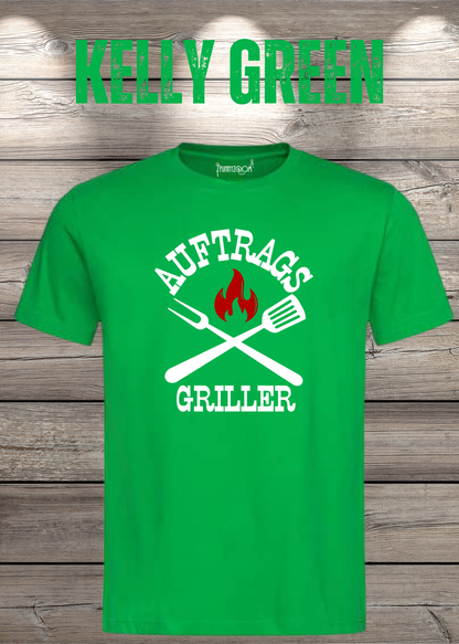 Auftrags-Griller T-Shirt in Kelly Green.