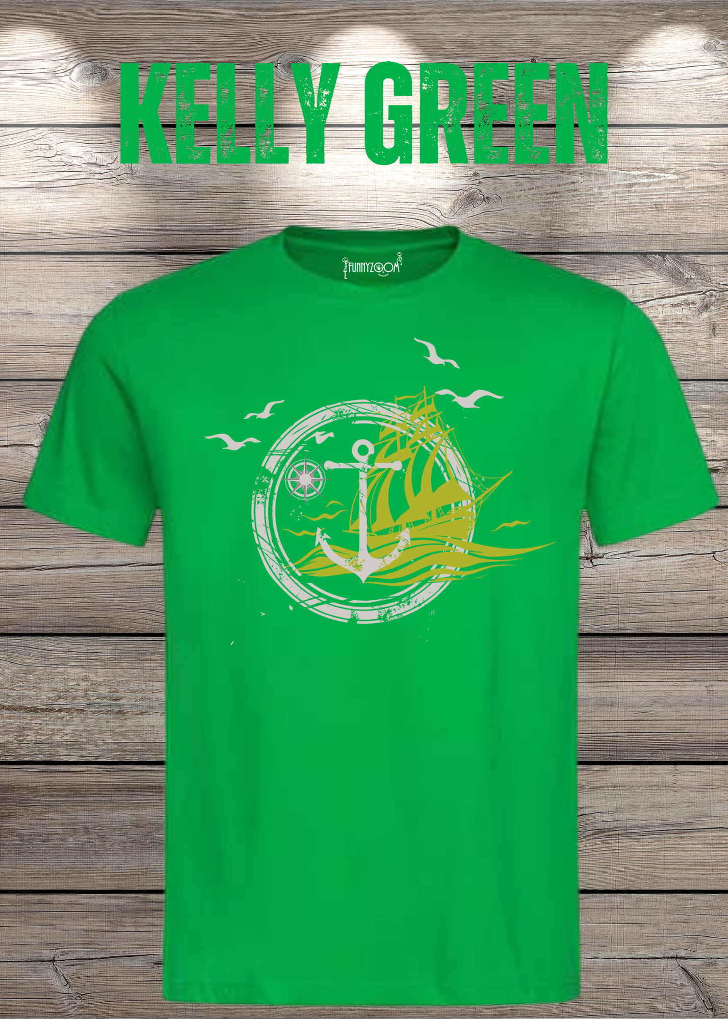 T-Shirt Schiff Anker Kompass Witziges T-Shirt mit Spruch Geschenkidee Freizeit T-Shirt Geburtstagsgeschenk Unisex