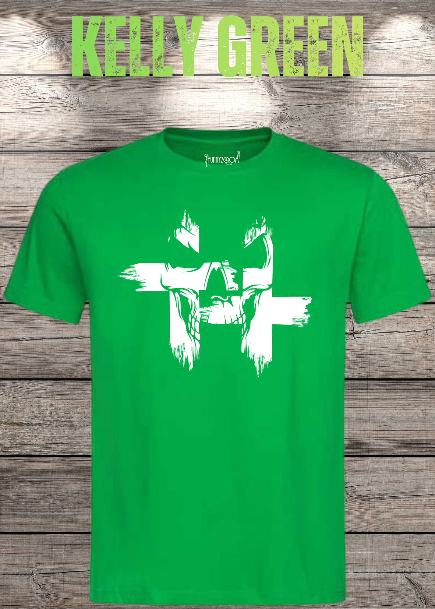 T-Shirt Kreuz Skull Totenkopf - Gothic Geschenkidee Rock Metal Style