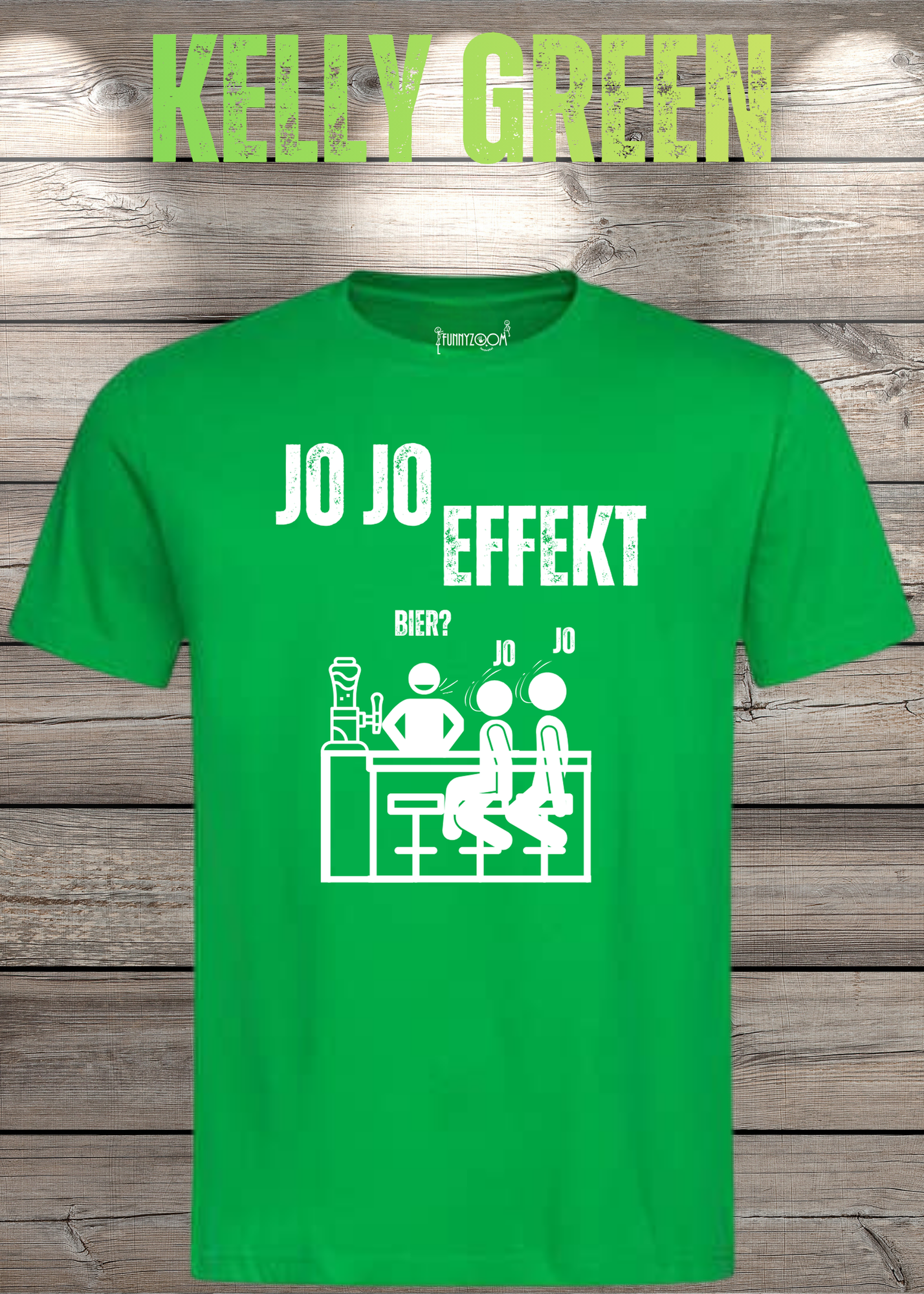 JO JO Effekt T-Shirt – Lustiges Biertrinker Shirt für Männer – Perfektes Geschenk