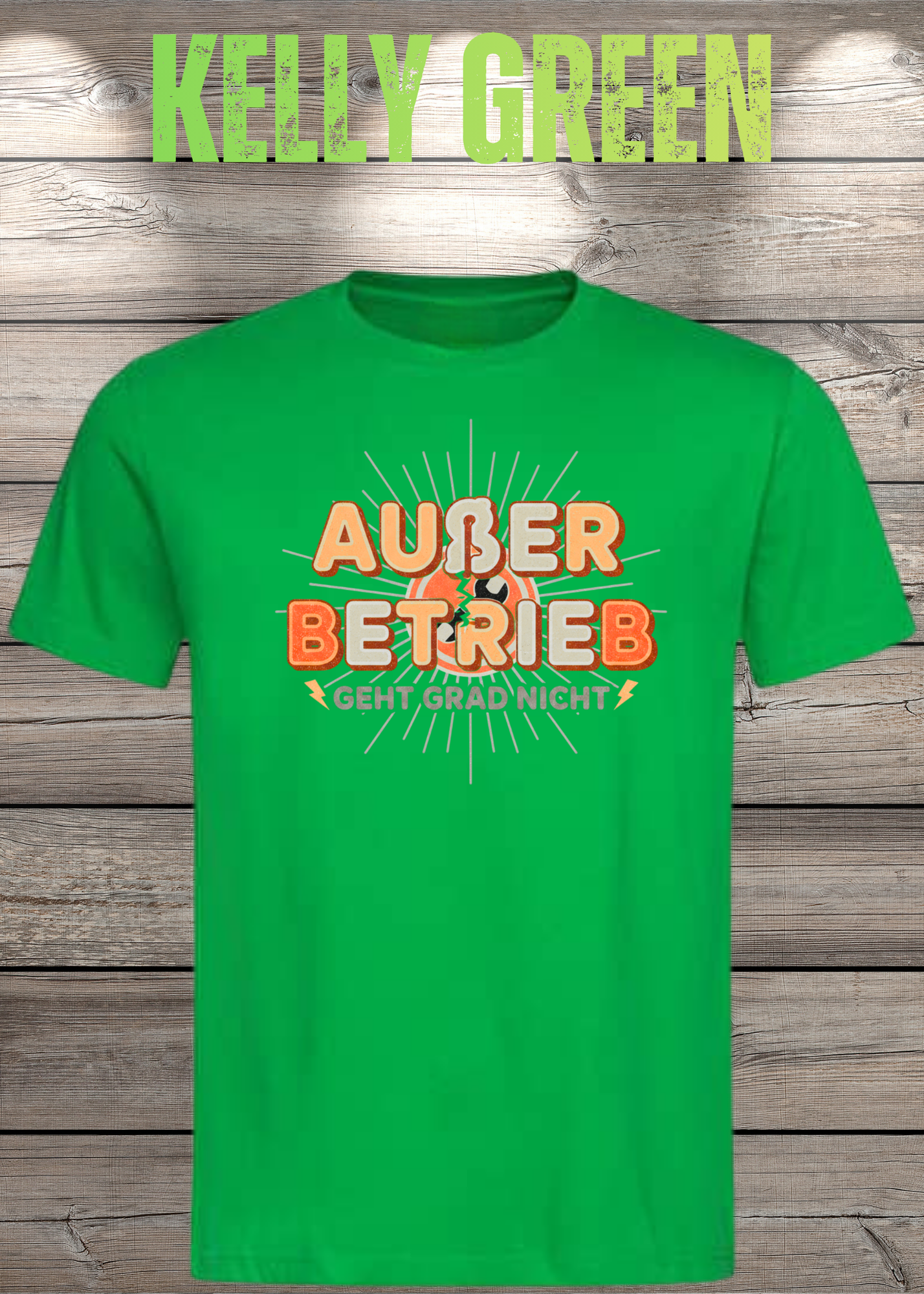 T-Shirt 'Außer Betrieb' - Witziges Spruch-Shirt für Ruhesuchende