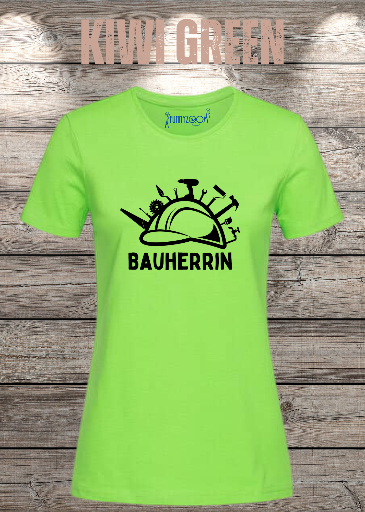 Damen T-Shirt Bauherrin Geschenkidee für Hausbesitzerin Witziges T-Shirt mit Spruch Lustiges Freizeit T-Shirt Haus bauen