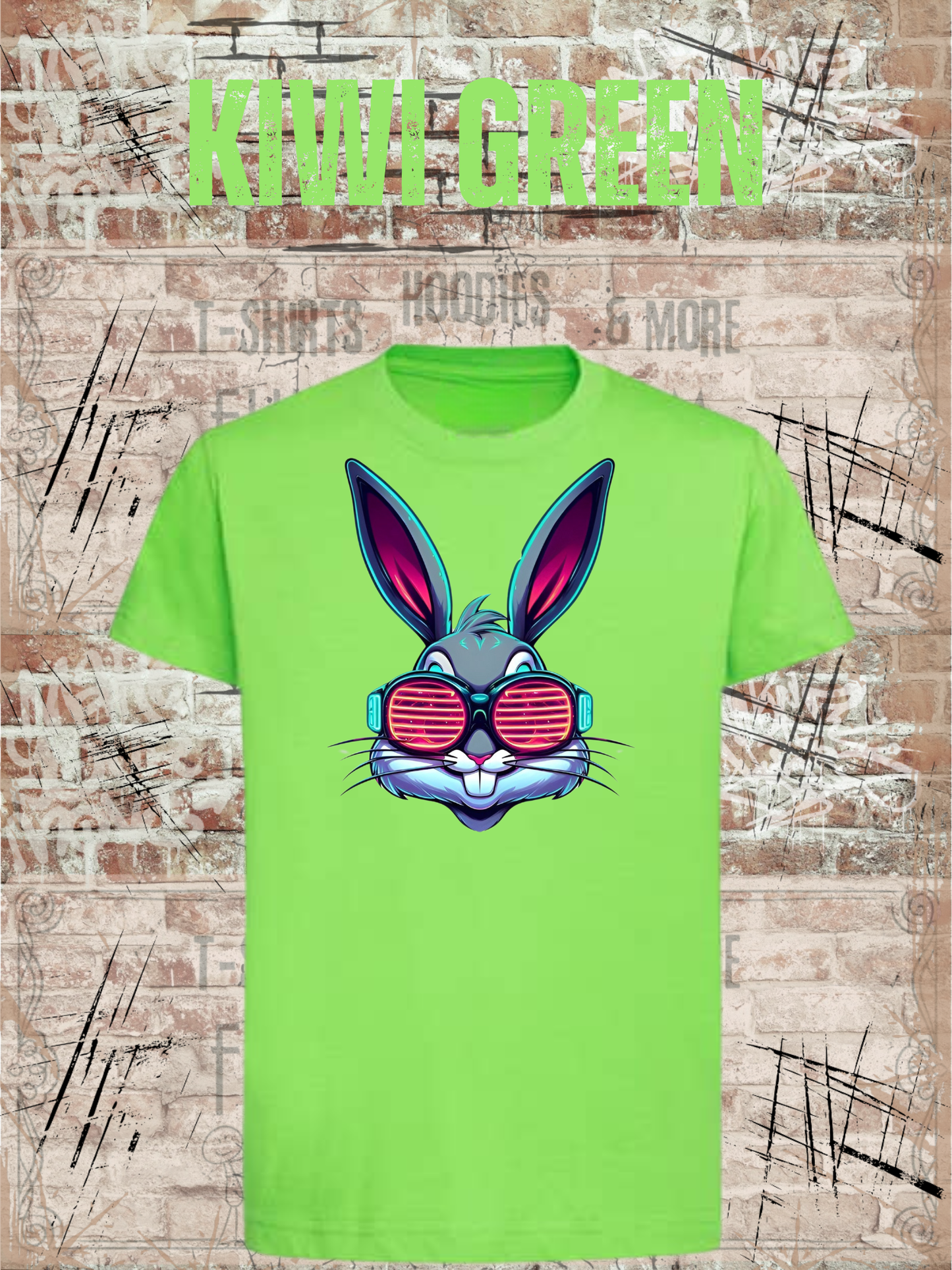 Cooles Bunny Kinder T-Shirt Witziges Kids T-Shirt Geschenkidee