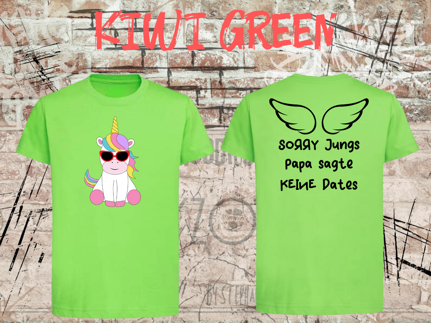Kinder T-Shirt Sorry Jungs Papa sagte keine Dates Lustiges T-Shirt Geschenkidee Witziges T-Shirt mit Spruch in vielen Farben