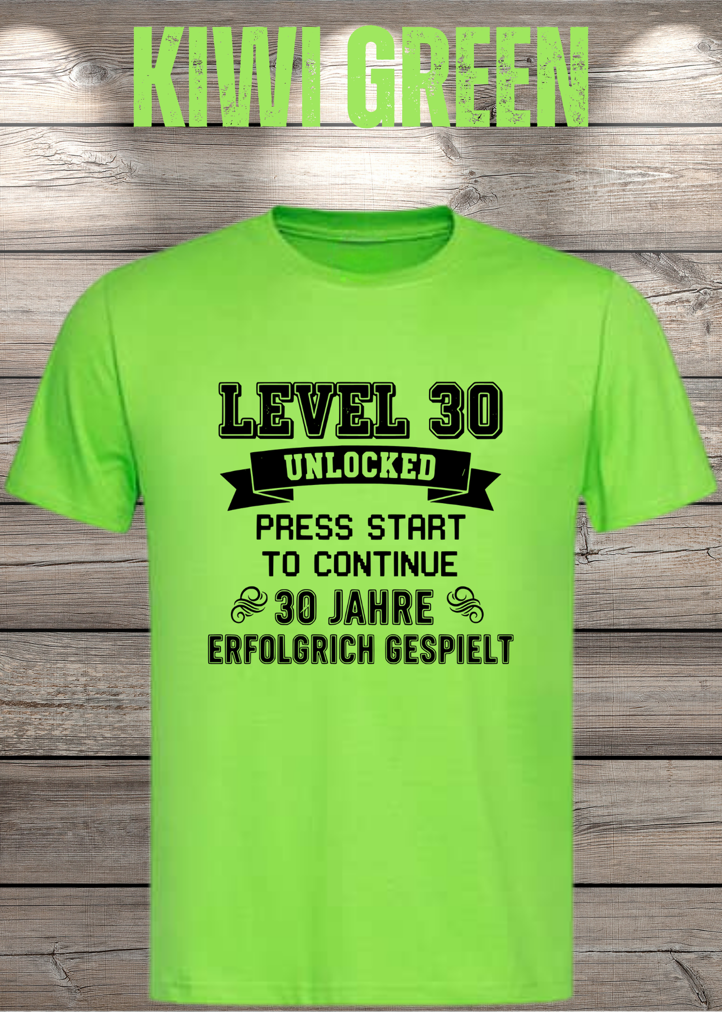 T-Shirt Unisex 'Level 30' - 30er Geburtstag Gamer-Shirt für Levelaufsteiger
