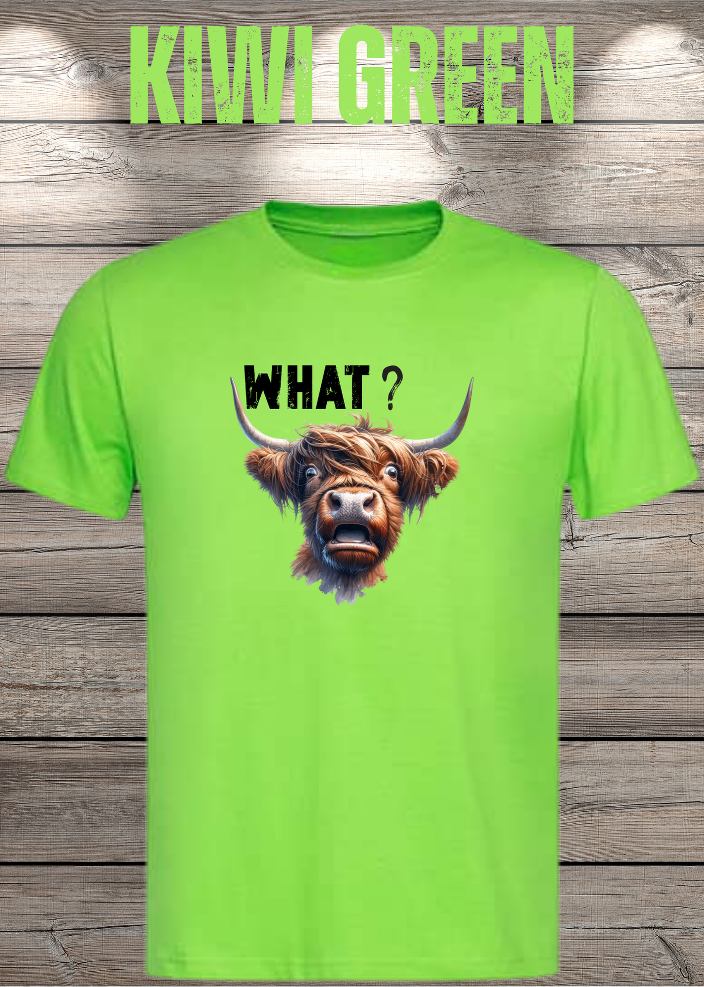 What?! Highland Kuh Unisex T-Shirt - Verwirrt aber Süß!