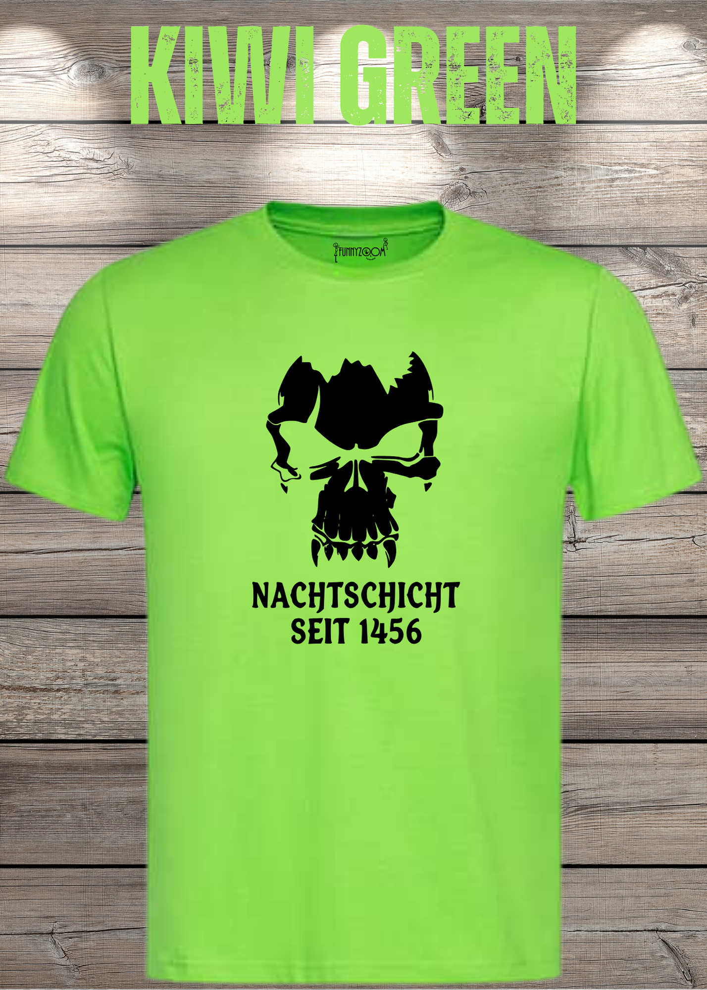 Gothic T-Shirt Skull Totenkopf Vampir Nachtschicht seit 1456 – Unisex Geschenkidee