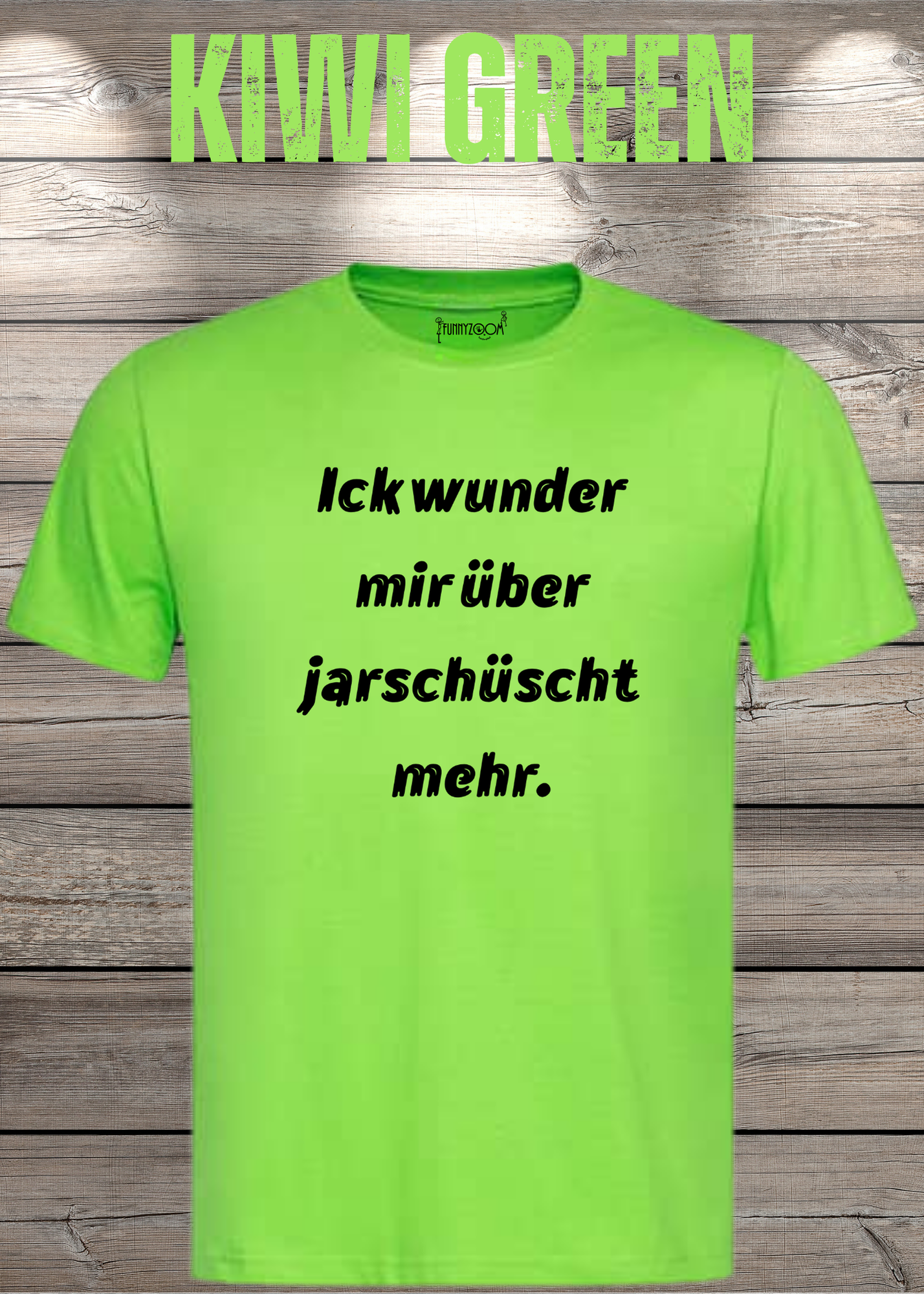 Ick wunder mich über jarnüscht mehr T-Shirt - Lustige Sprüche Geschenkidee - Freizeit Unisex viele Farben