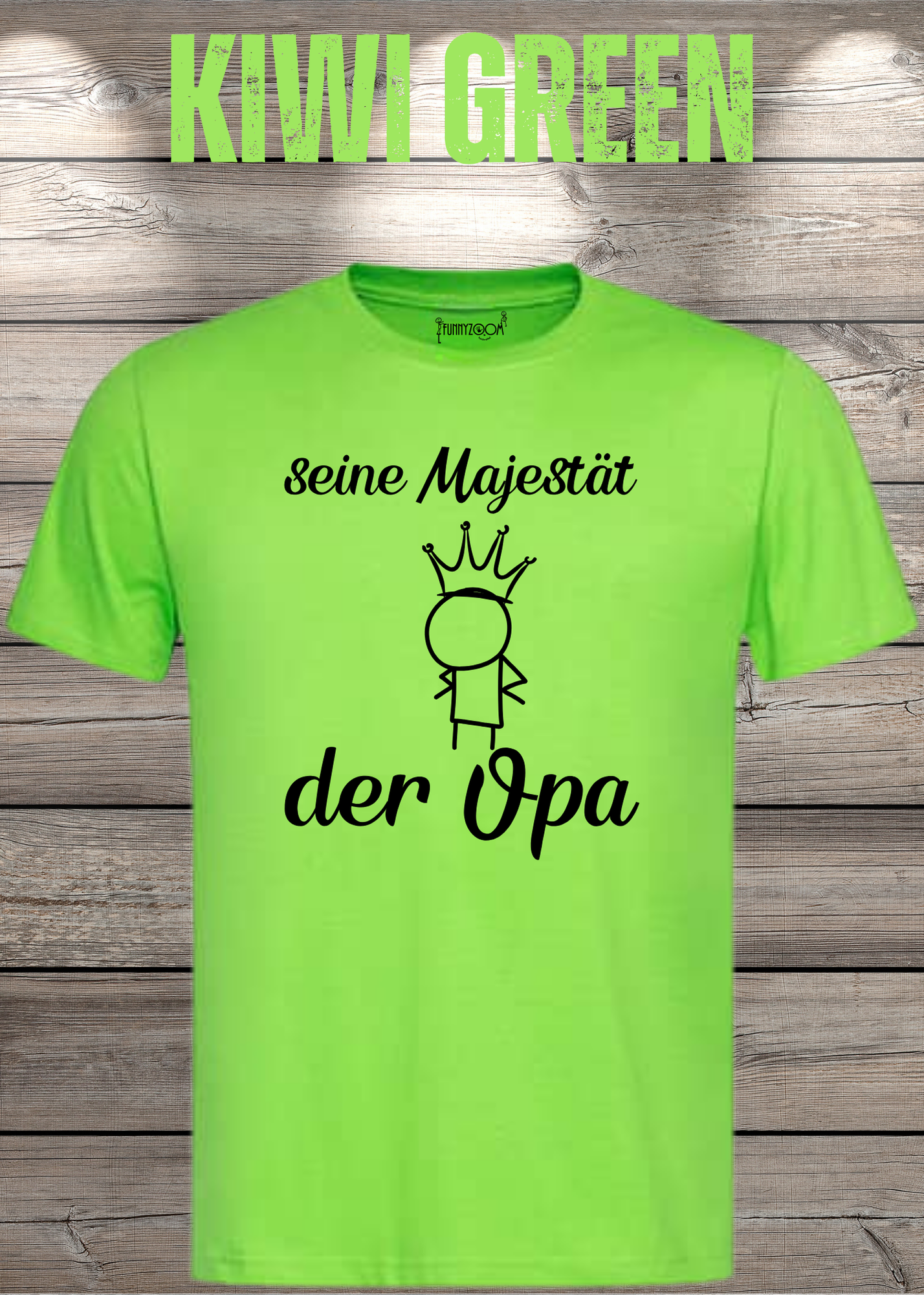 Herren T-Shirt Seine Majestät der Opa - Geburtstagsgeschenk für Opas - Lustiges Geschenk mit Spruch