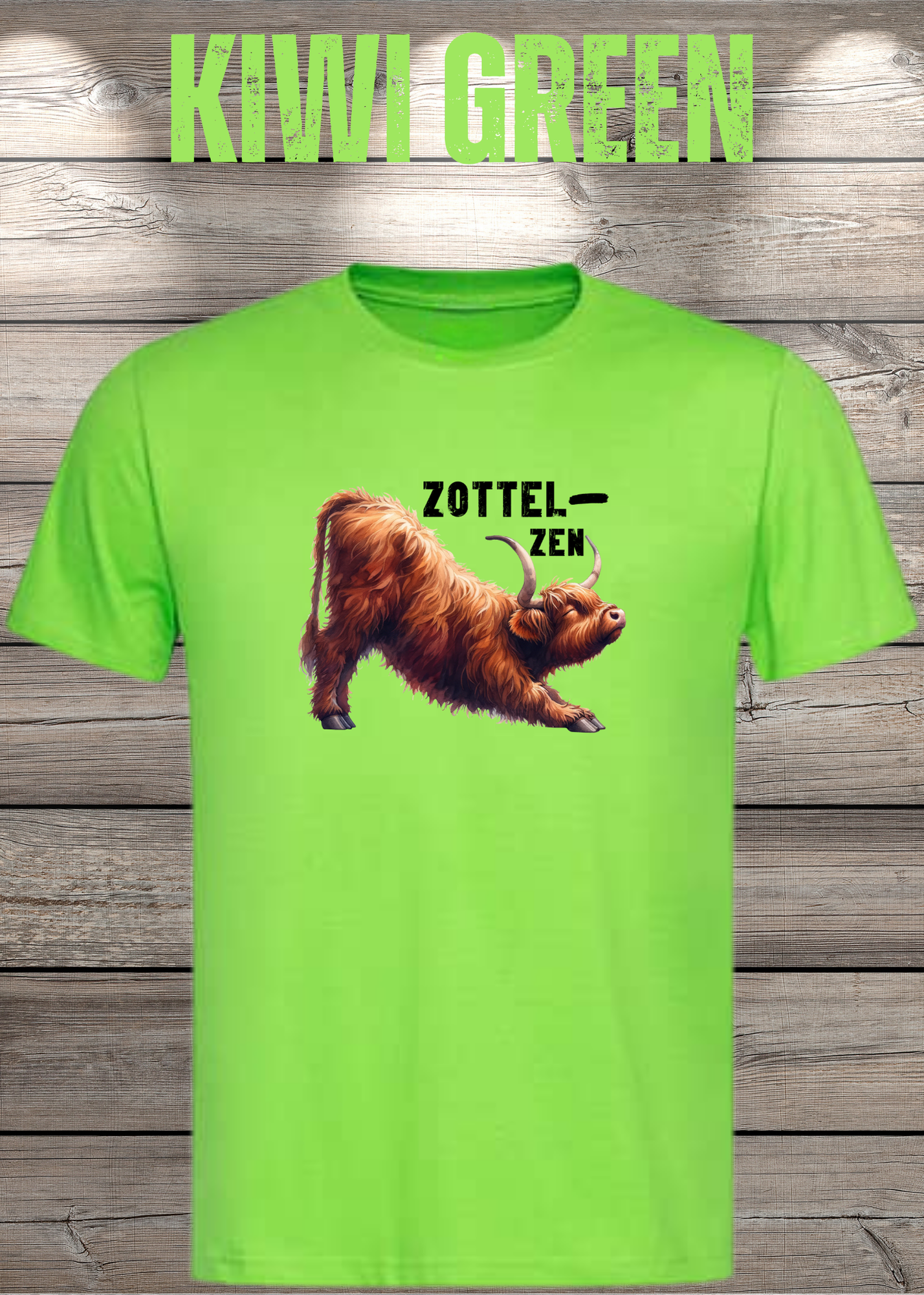 Highland Kuh Unisex T-Shirt - Zottel-Zen - Entspannte Vibes