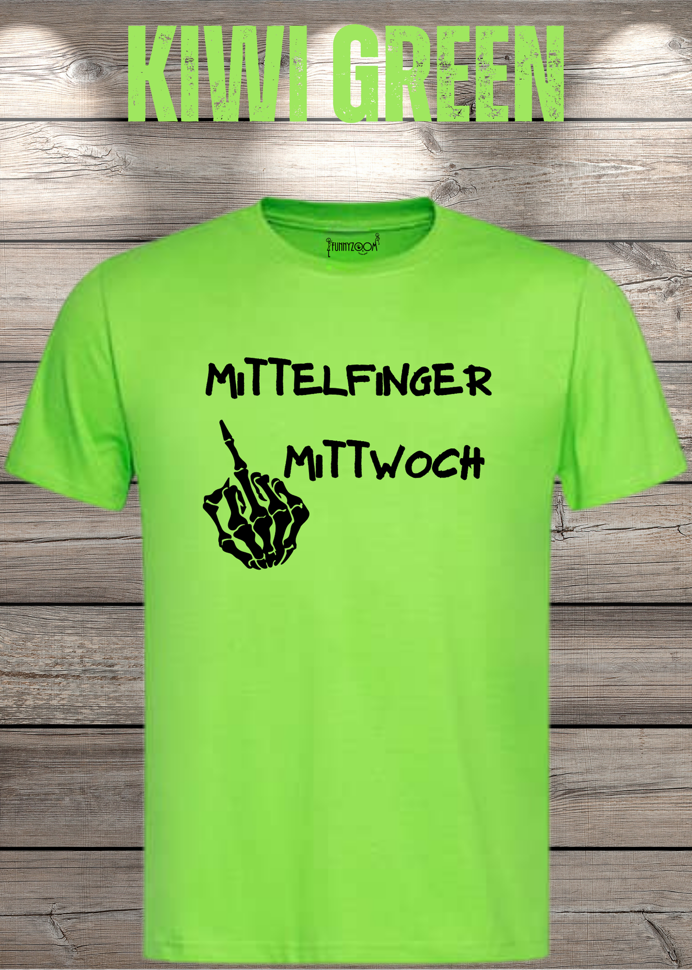 T-Shirt Mittelfinger Mittwoch Lustige Sprüche Geschenkidee Geburtstag Freizeit Unisex viele Farben