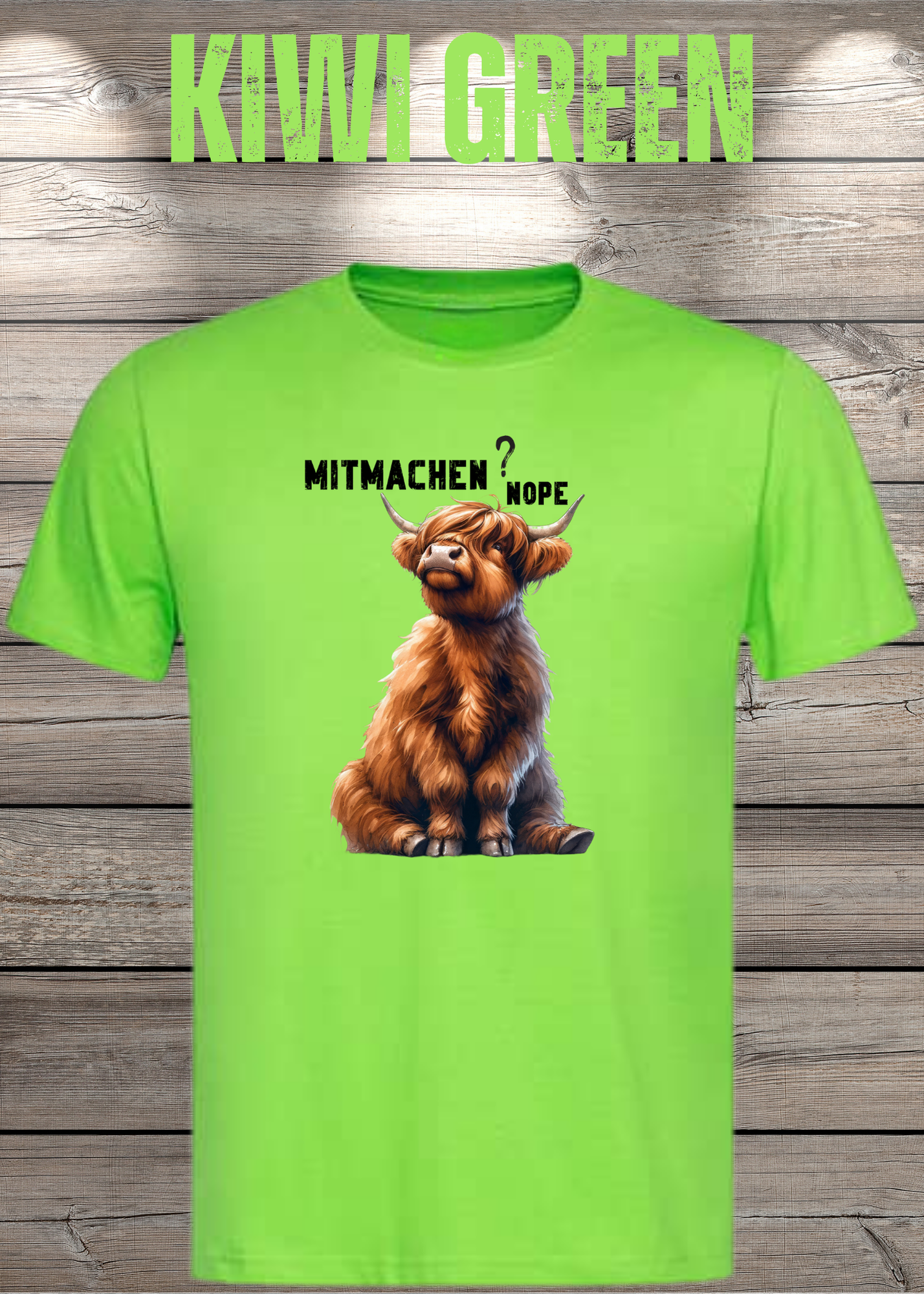 Highland Kuh Unisex T-Shirt Mitmachen? Nope