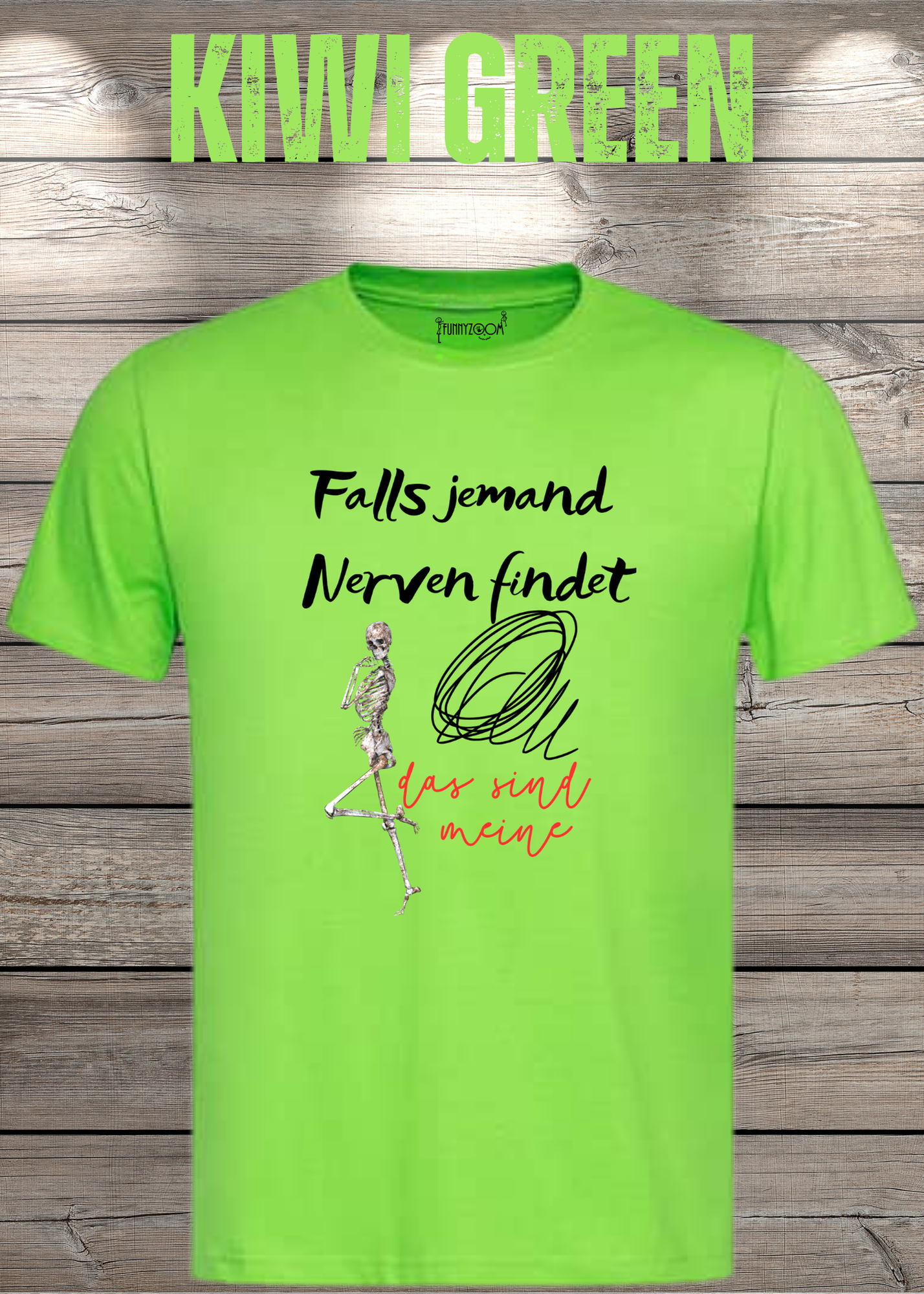 T-Shirt 'Falls jemand Nerven findet das sind meine' - Witziges Geschenk Unisex