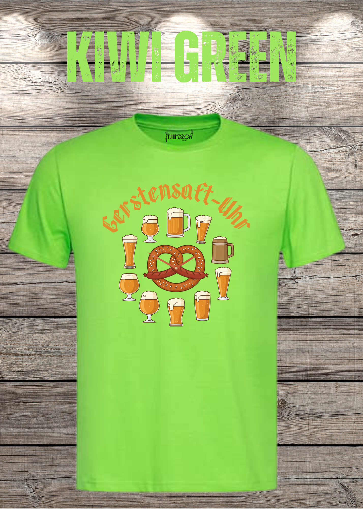 T-Shirt Gerstensaft Uhr Bieruhr Geschenkidee T-Shirt Freizeit T-Shirt Unisex in vielen Farben und Größen