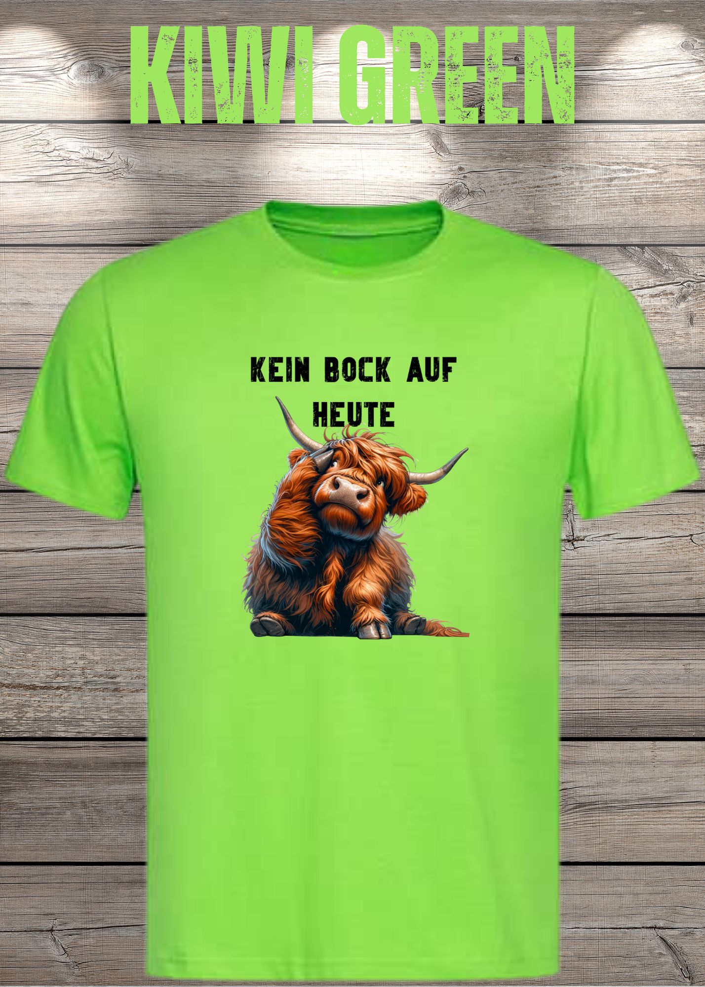 Highland Kuh Unisex T-Shirt Kein Bock auf heute - Montags-Mood