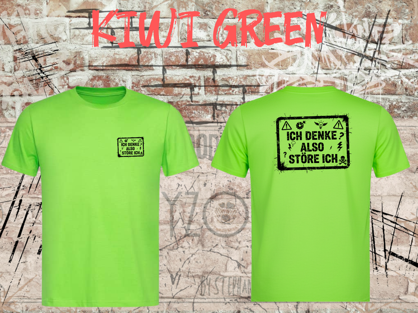 Unisex T-Shirt ich denke, also störe ich