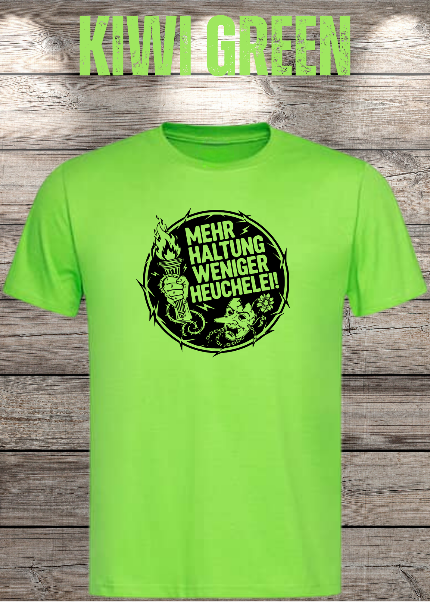 Unisex T-Shirt Mehr Haltung weniger Heuchelei